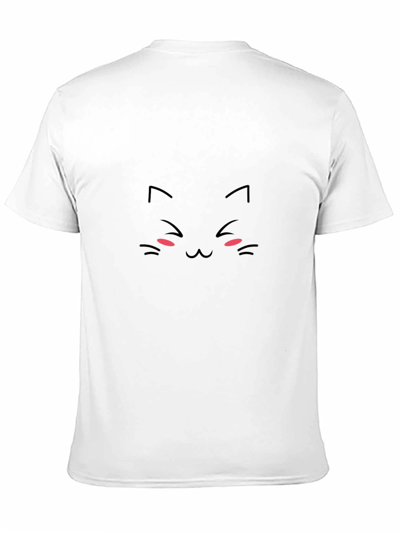 Cute Angry Cat Face Graphic Black T-Shirt
