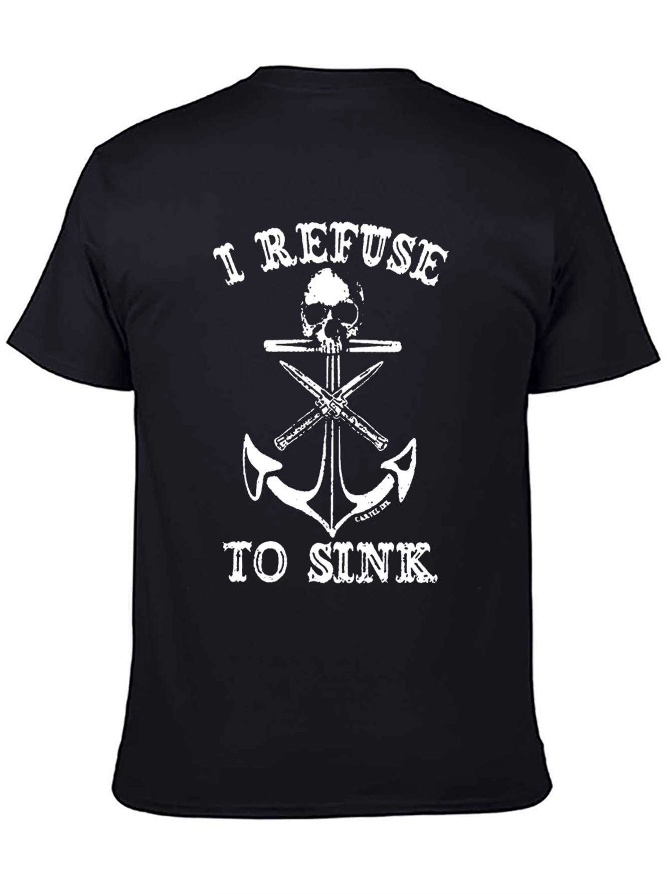 I Refuse to Sink Graphic Tee - Black Cotton