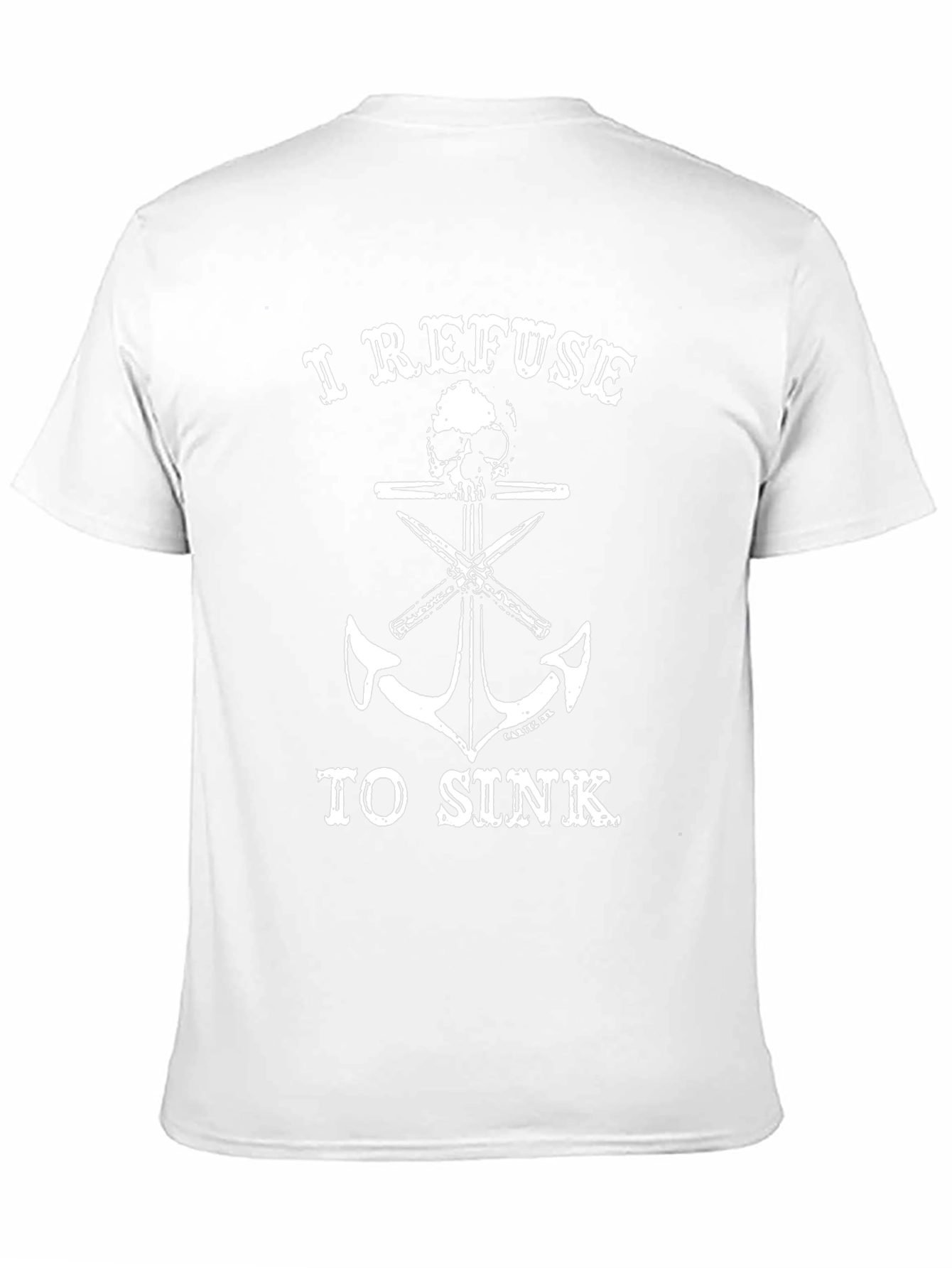 I Refuse to Sink Graphic Tee - Black Cotton