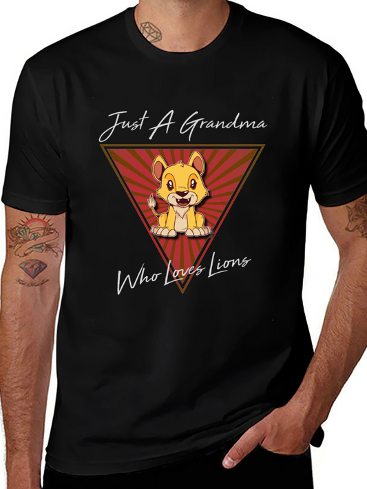 Lion Lover Grandma Graphic T-Shirt