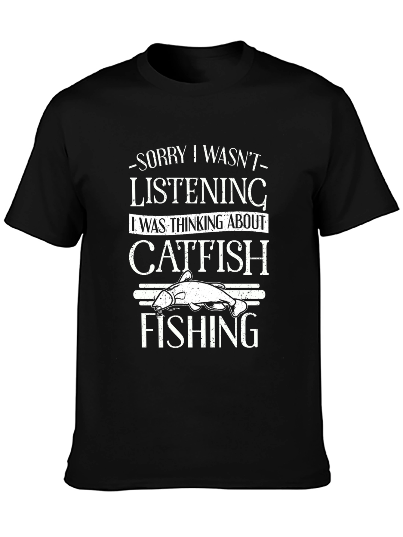 Catfish Fishing Graphic T-Shirt
