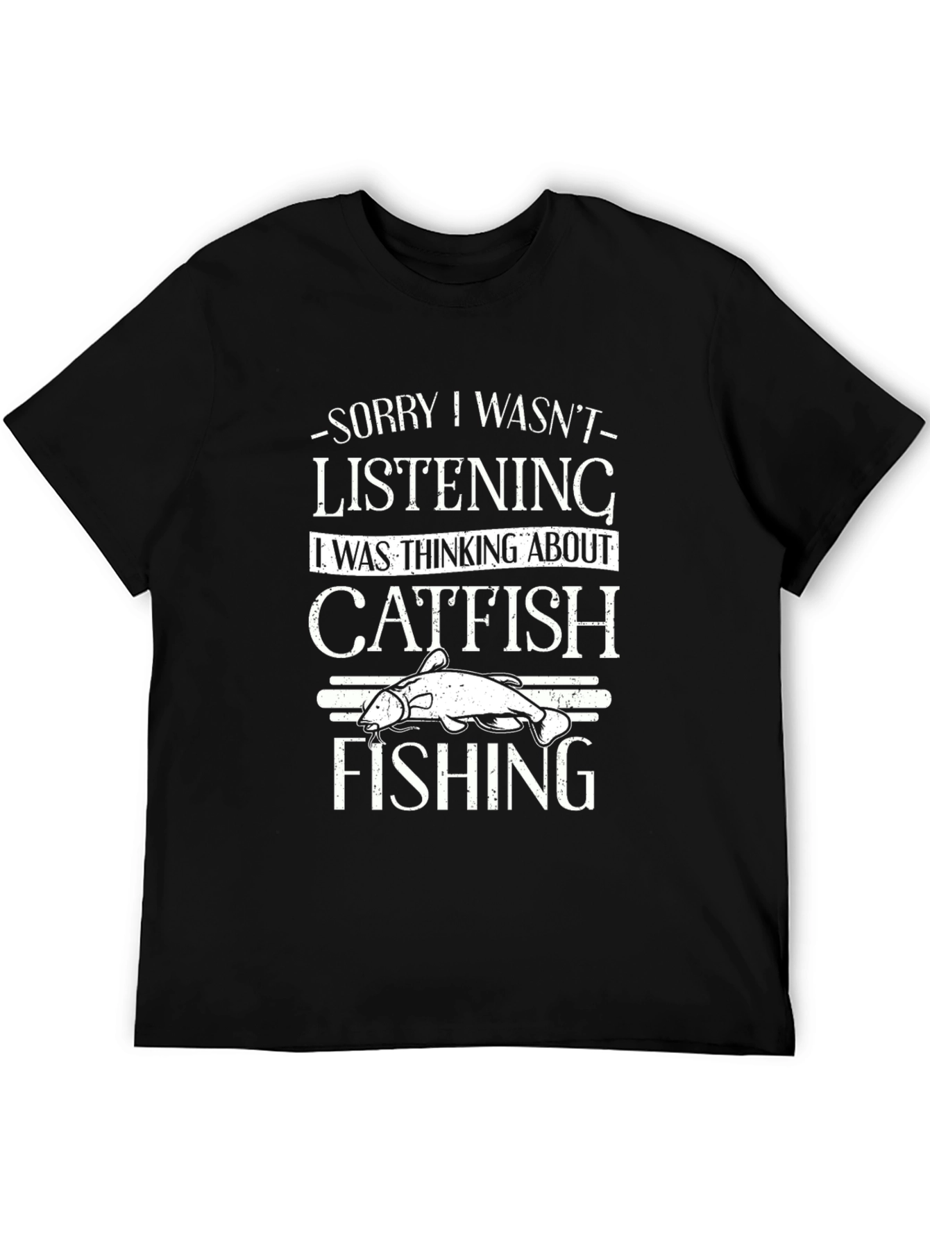 Catfish Fishing Graphic T-Shirt