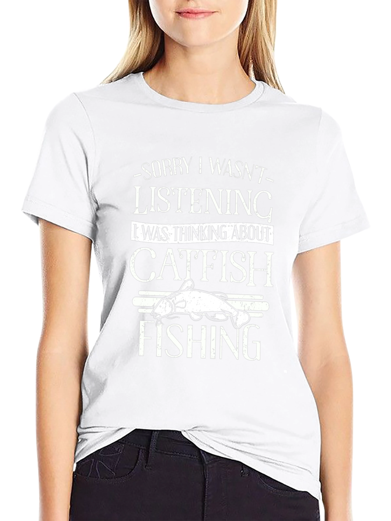 Catfish Fishing Graphic T-Shirt