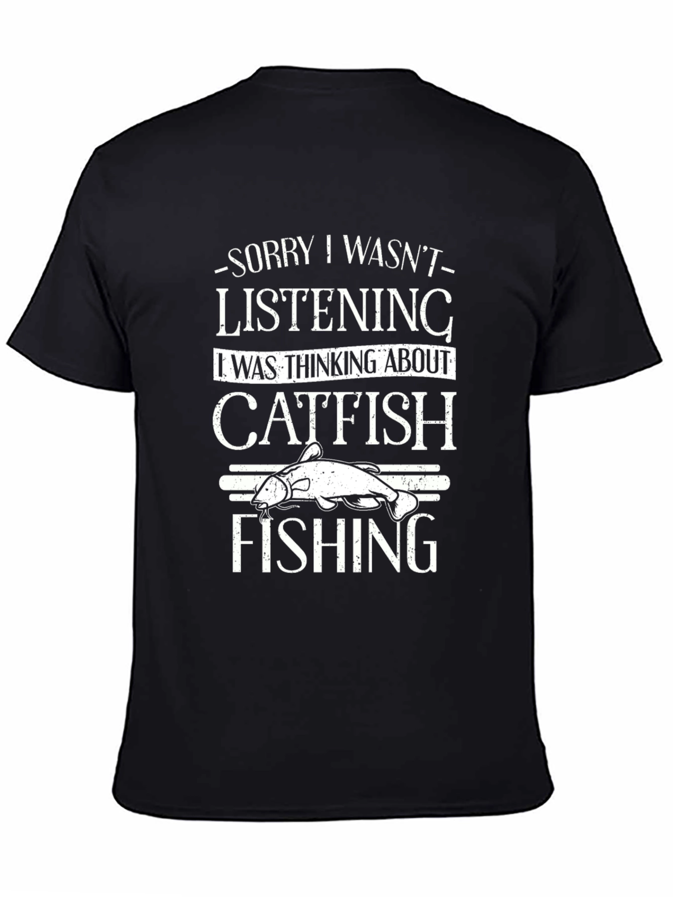 Catfish Fishing Graphic T-Shirt