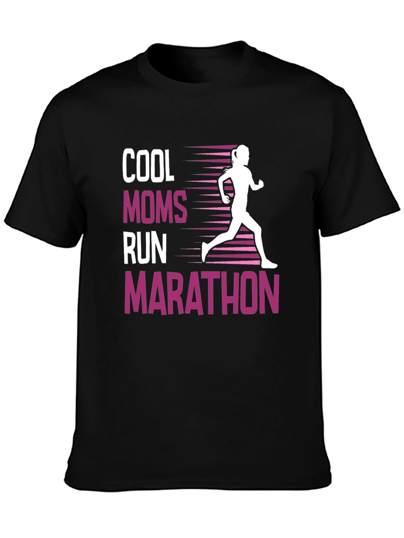 Cool Moms Run Marathon T-Shirt - Stylish Activewear