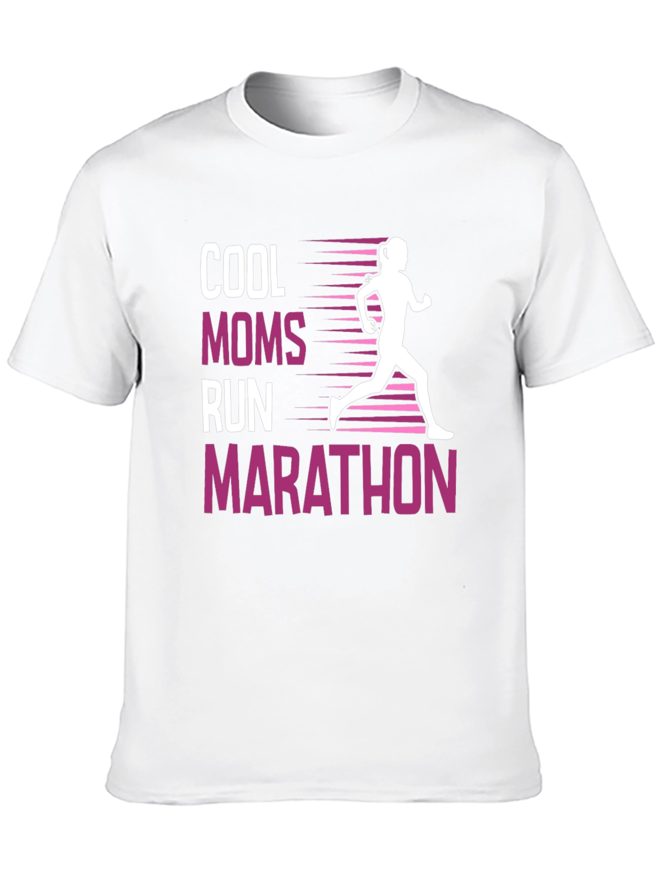 Cool Moms Run Marathon T-Shirt - Stylish Activewear