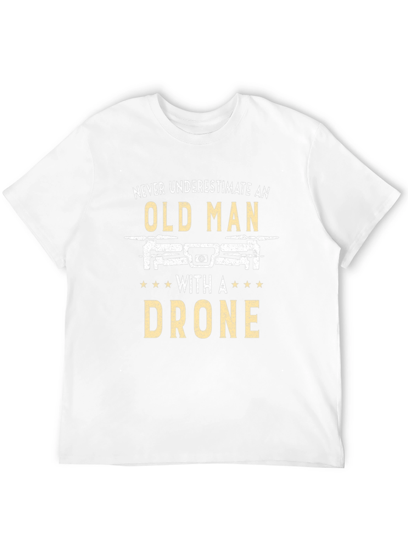 Funny Old Man Drone T-Shirt