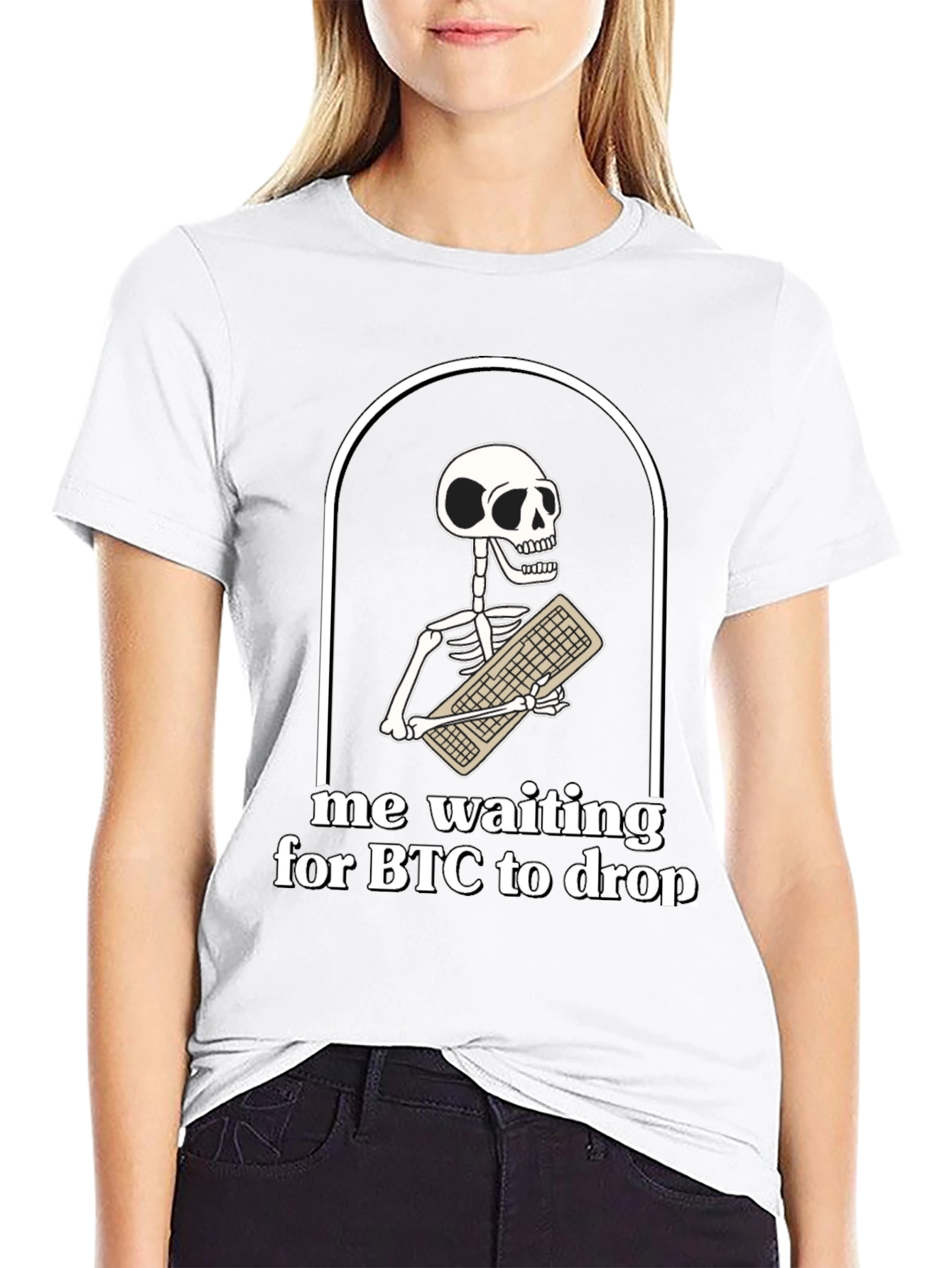 BTC Crypto Skeleton Graphic Tee