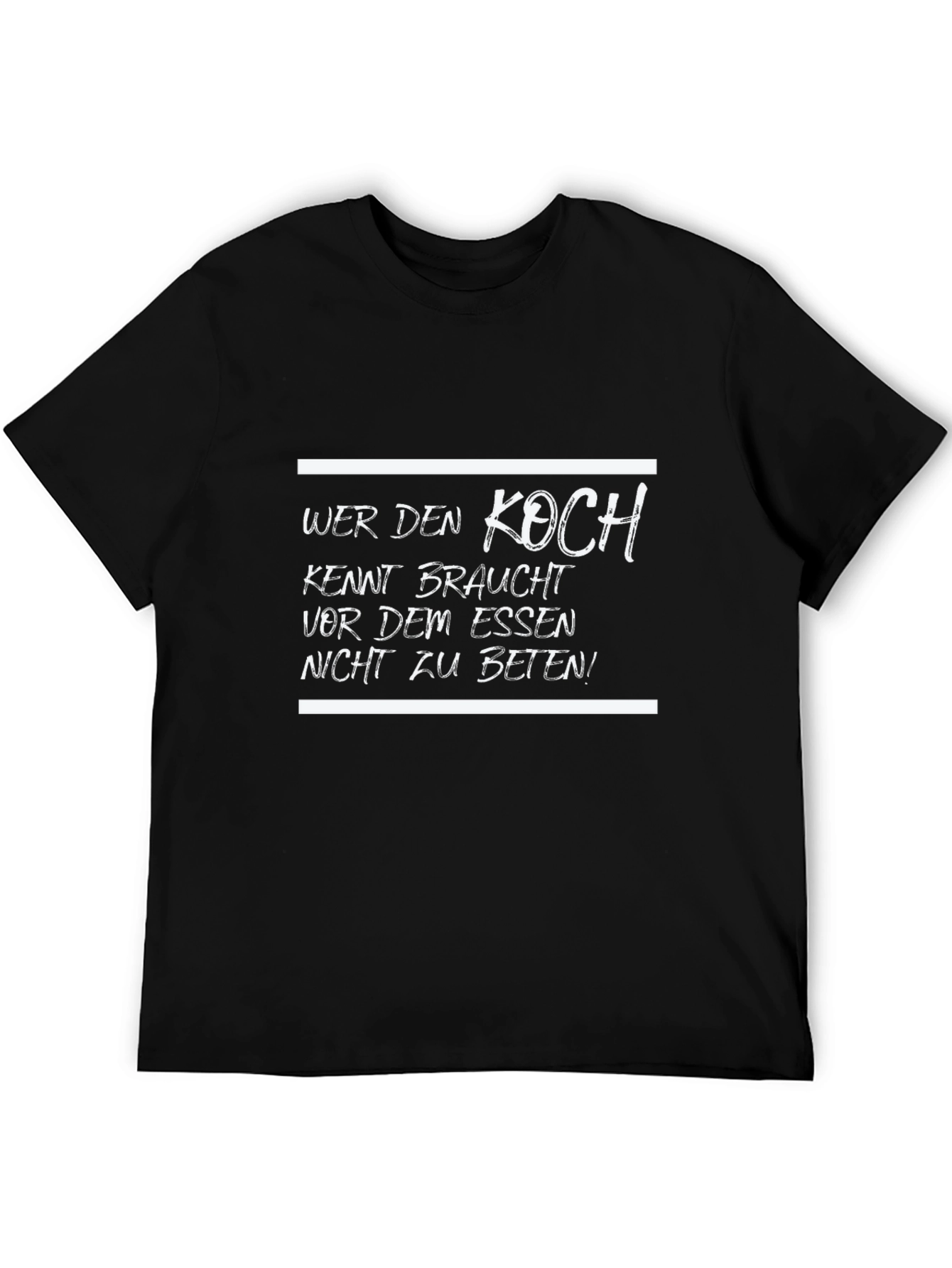 Wer Den Koch T-Shirt - Funny German Chef Tee