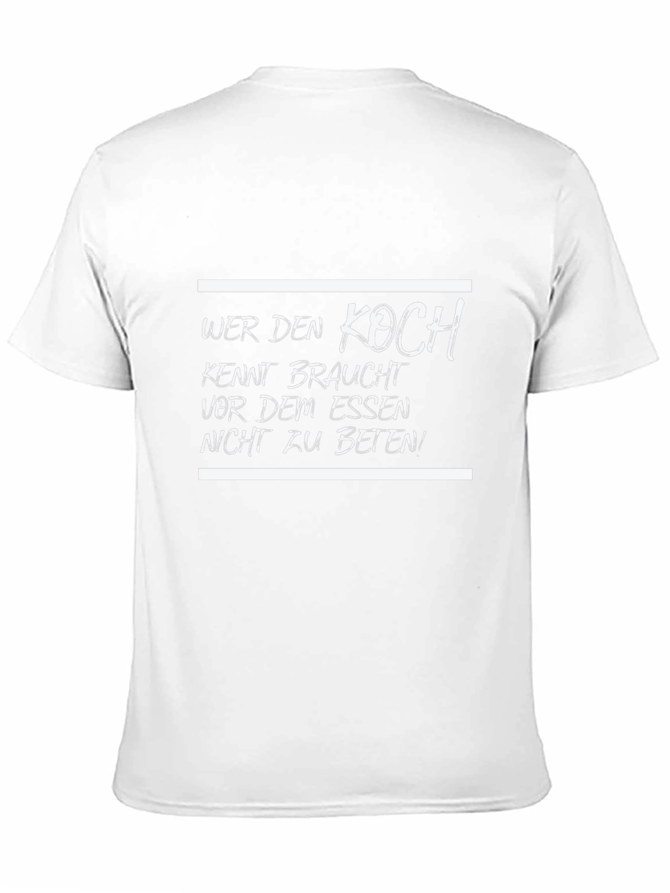 Wer Den Koch T-Shirt - Funny German Chef Tee
