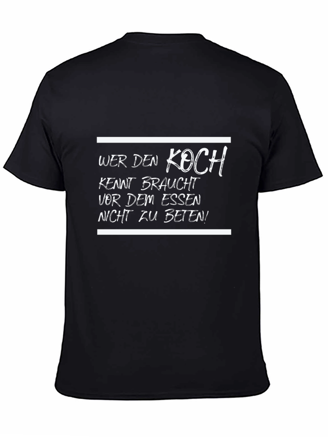 Wer Den Koch T-Shirt - Funny German Chef Tee