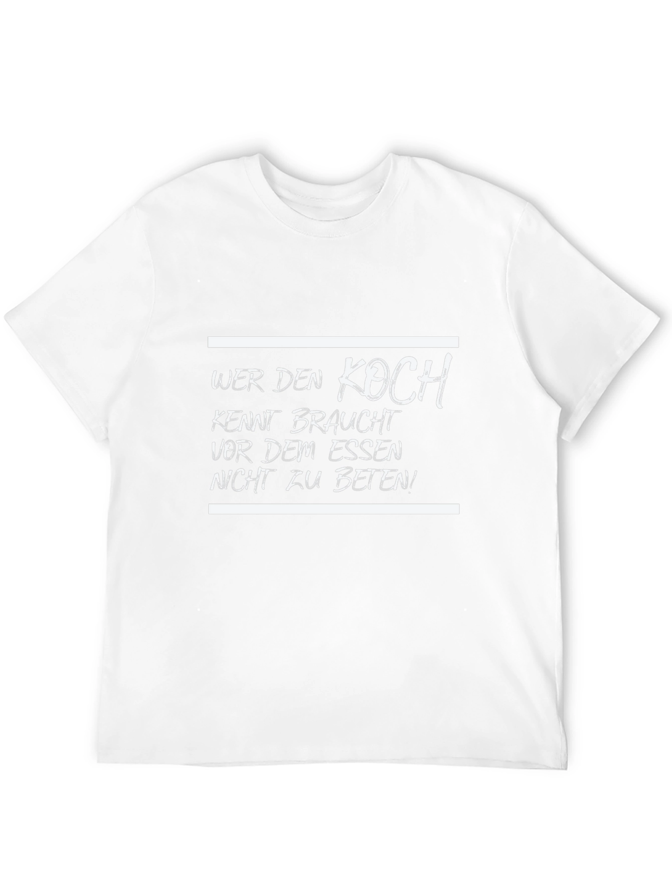 Wer Den Koch T-Shirt - Funny German Chef Tee