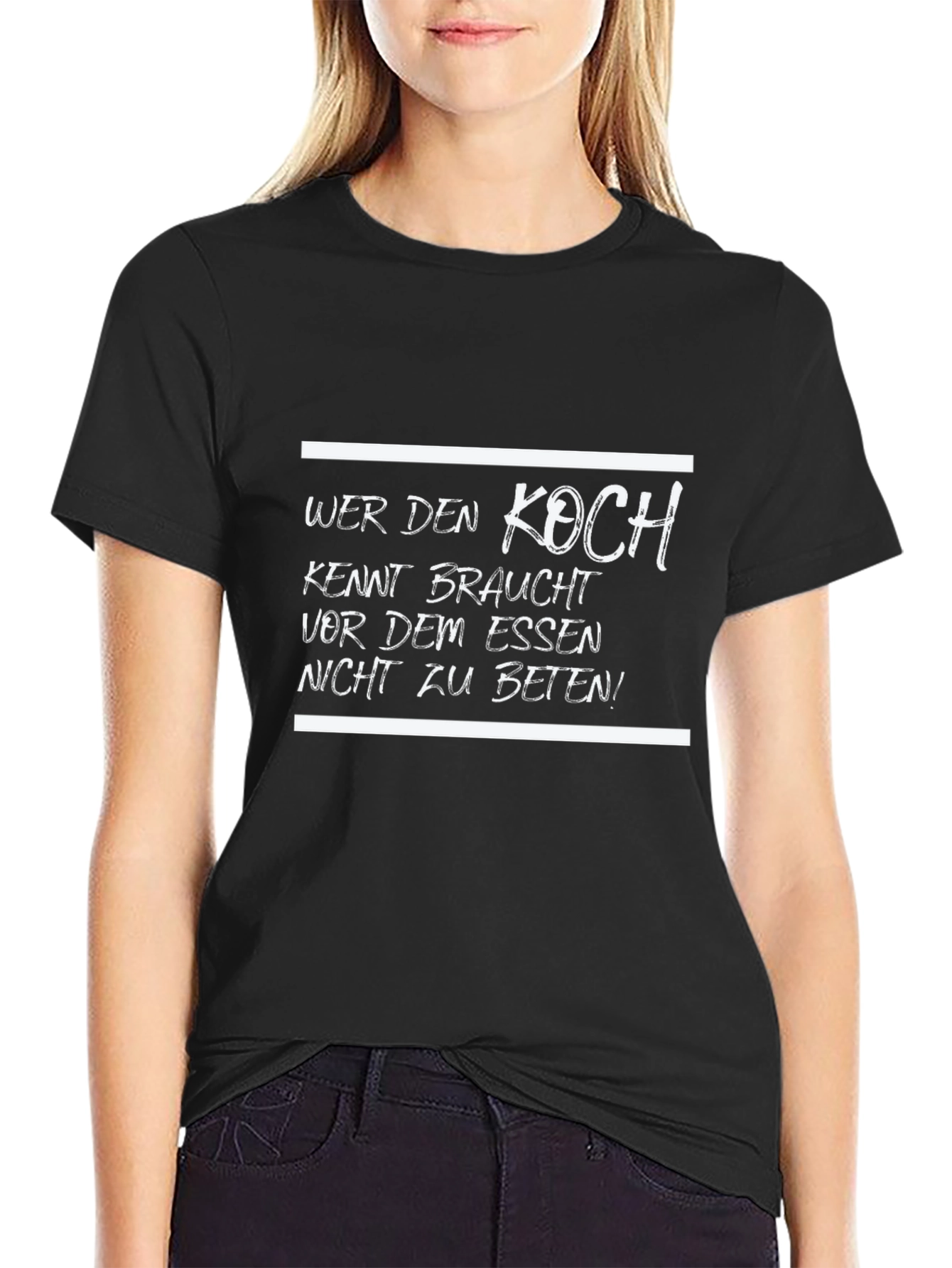 Wer Den Koch T-Shirt - Funny German Chef Tee