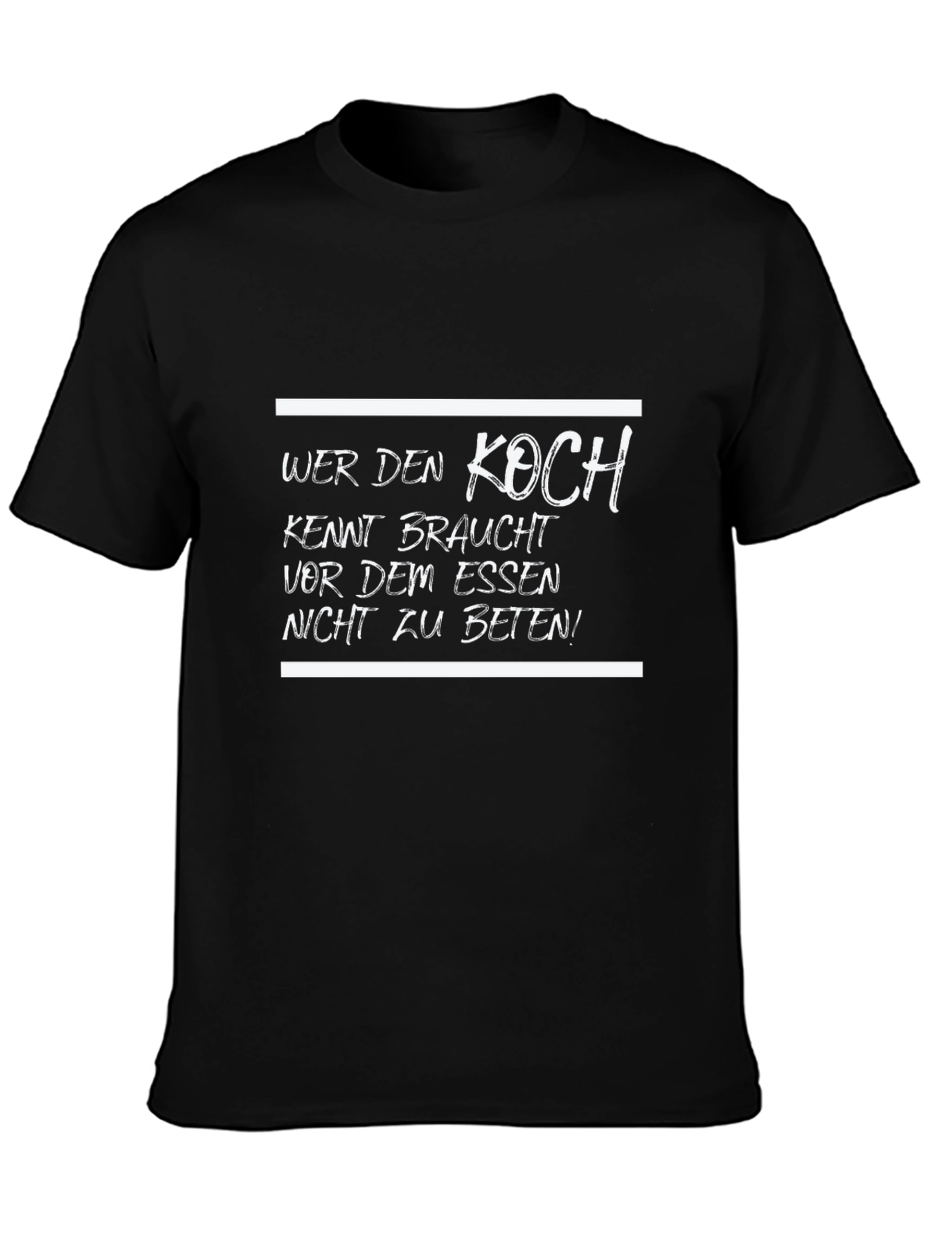 Wer Den Koch T-Shirt - Funny German Chef Tee