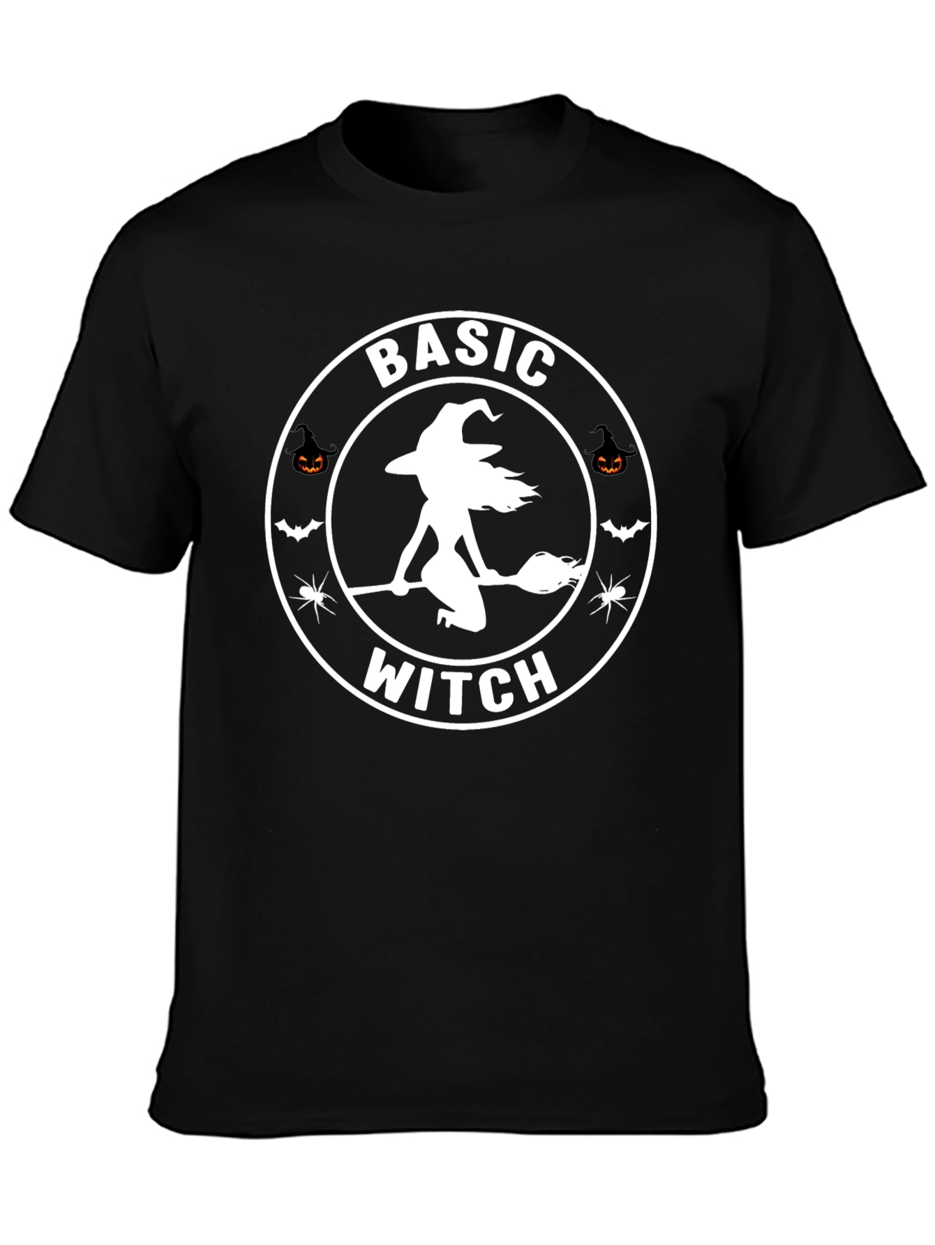 Basic Witch Graphic Tee - Halloween Apparel