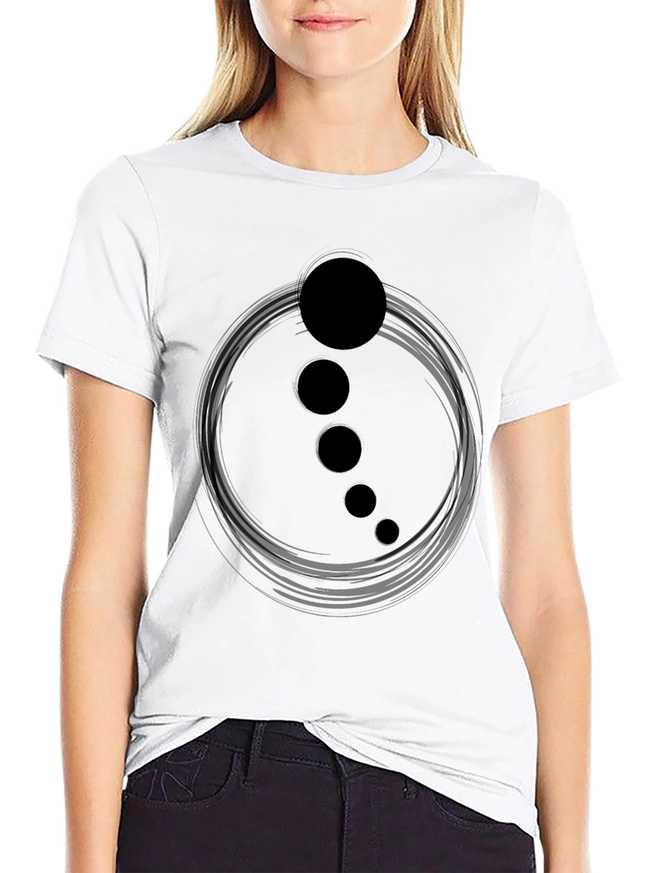 Zen Circle T-Shirt - Minimalist Design