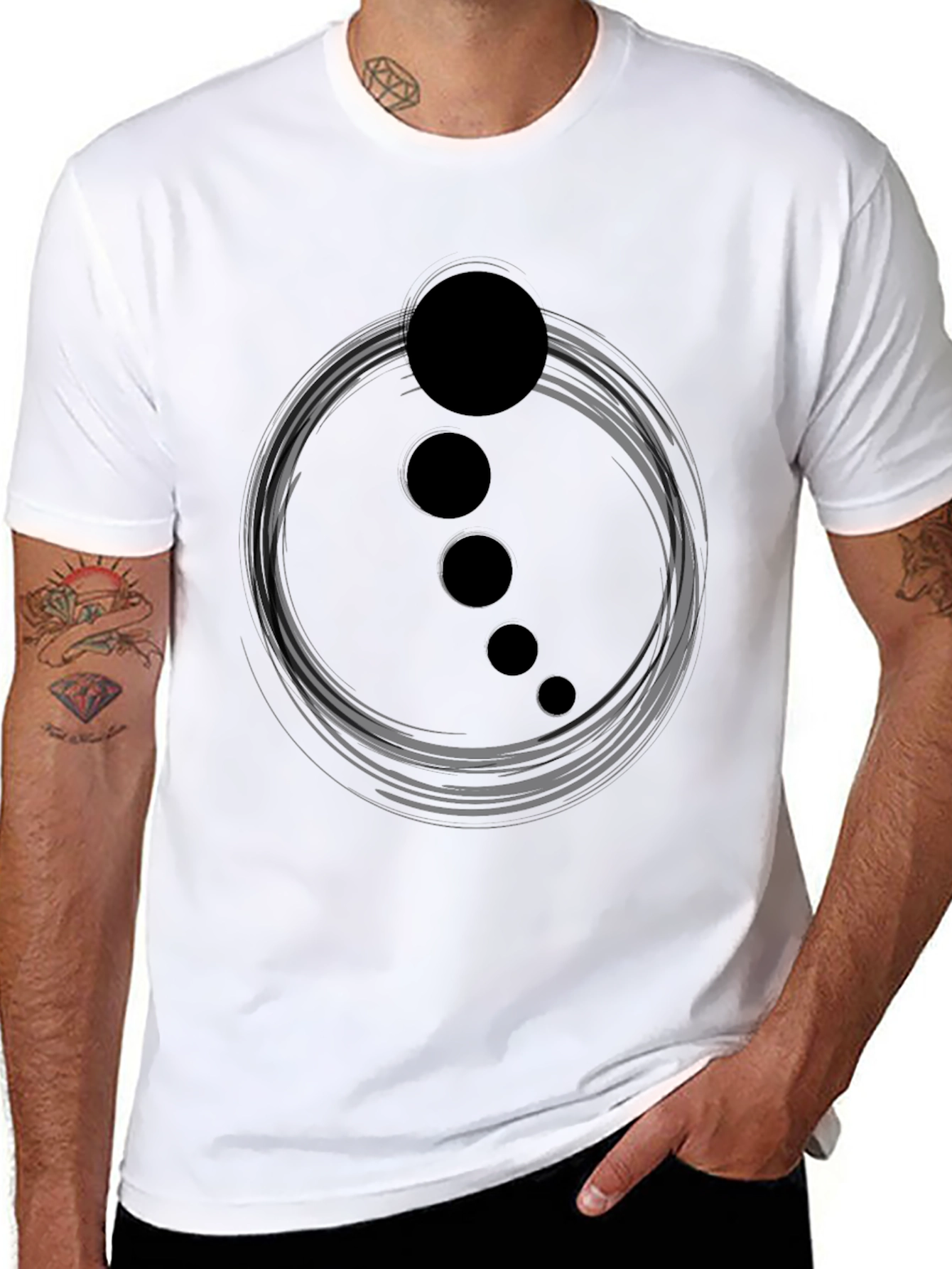 Zen Circle T-Shirt - Minimalist Design