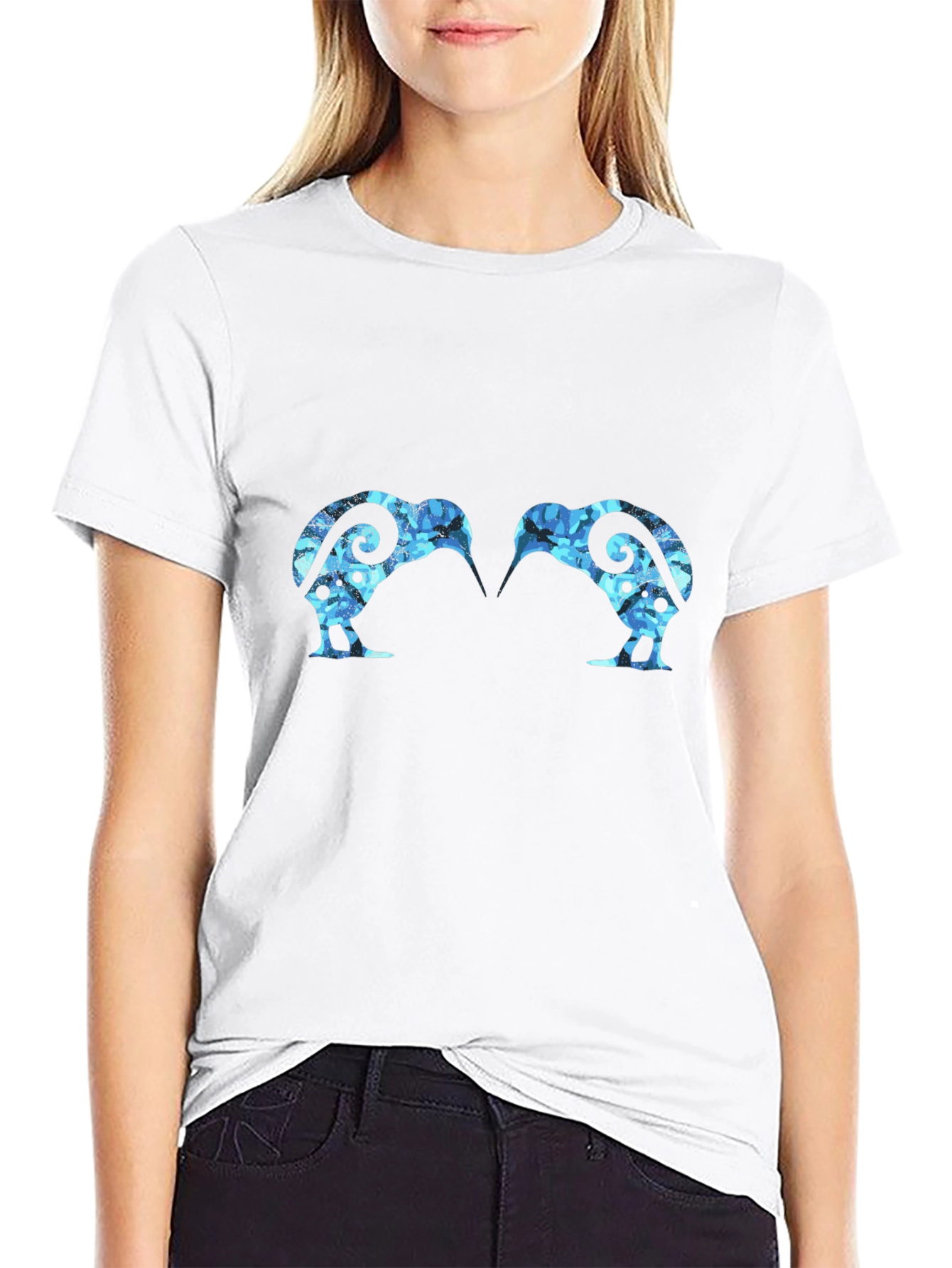 Kiwi Bird Graphic Black T-Shirt