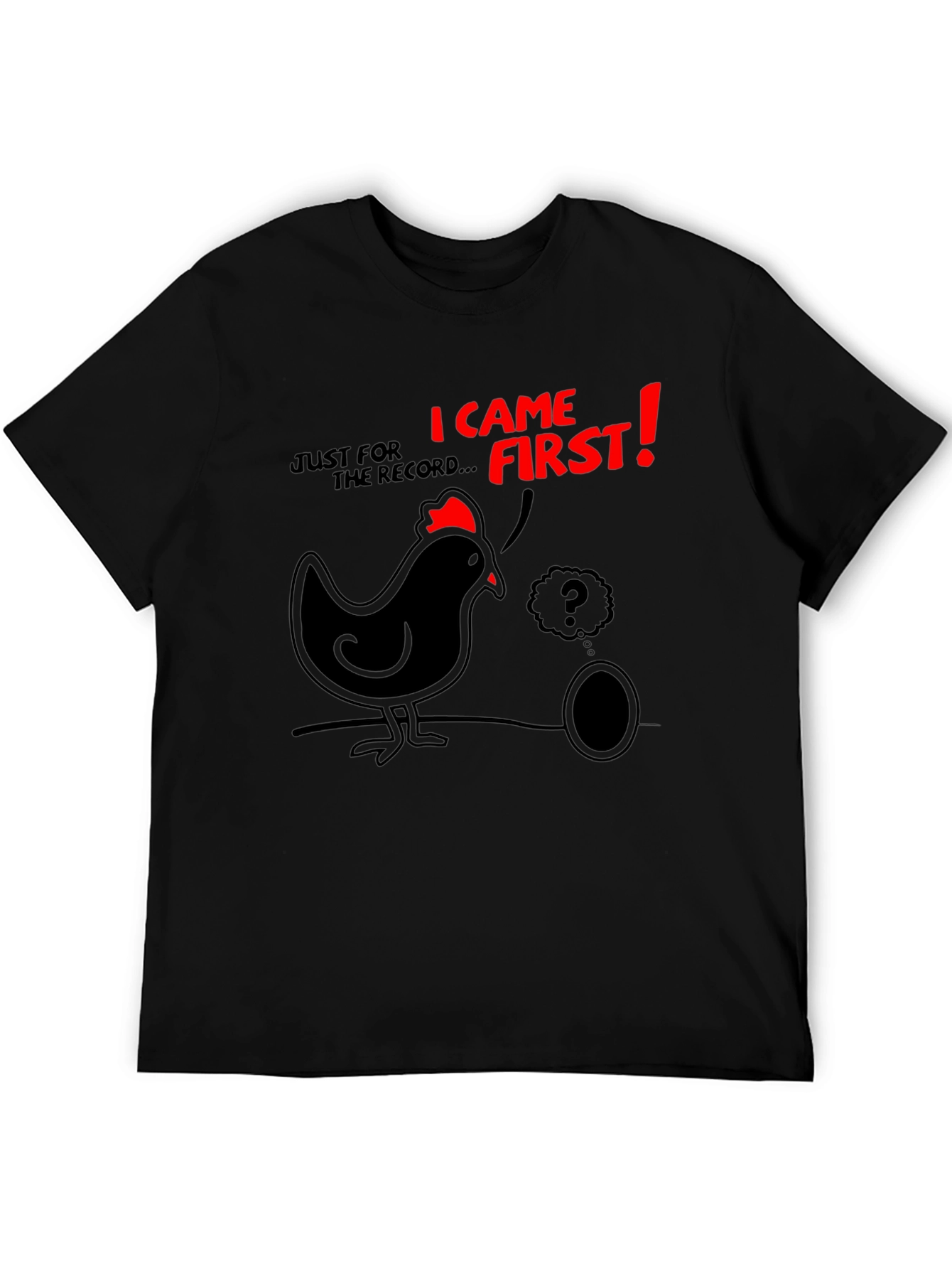 Funny Chicken & Egg T-Shirt - Who Came First?