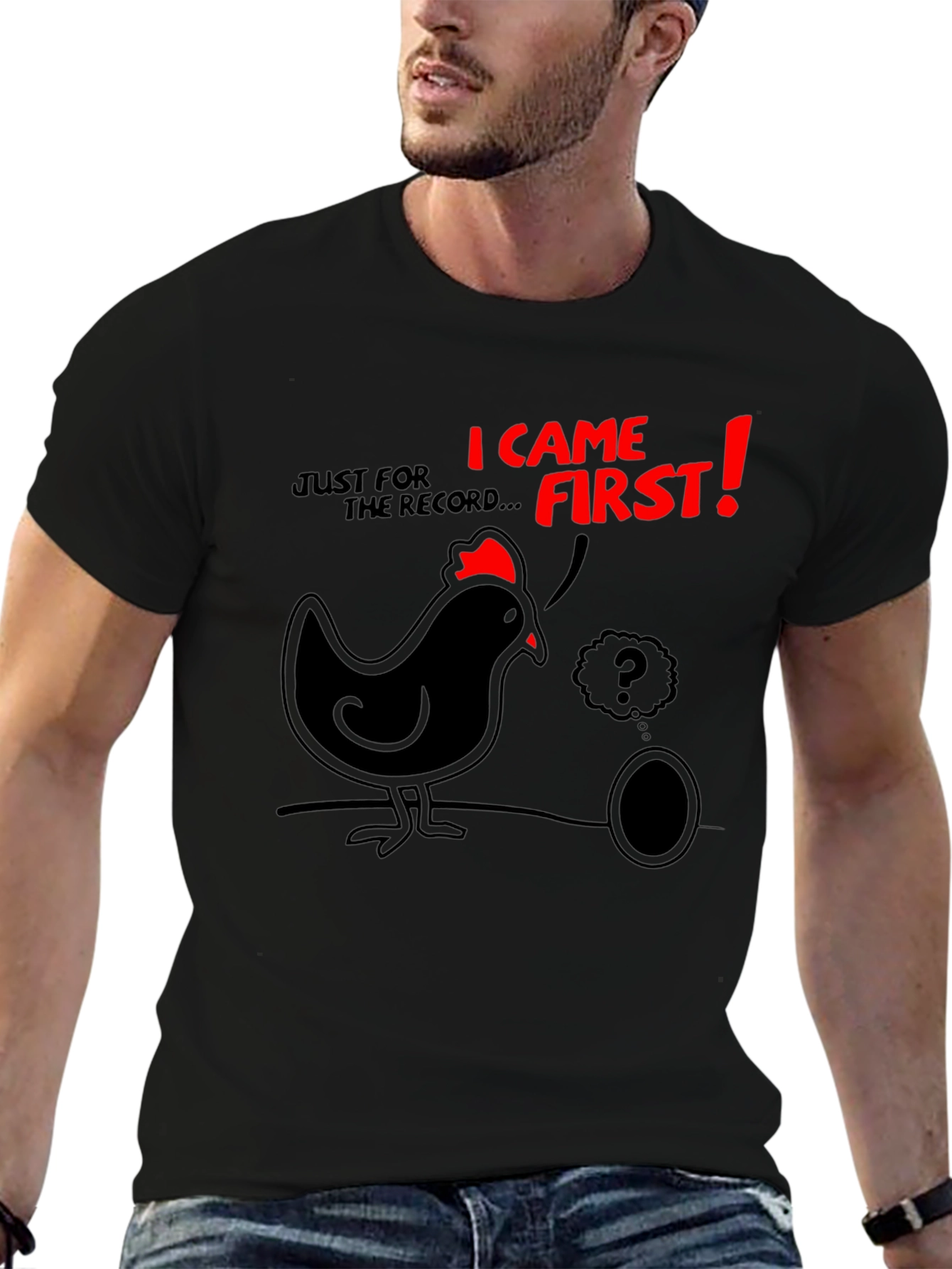 Funny Chicken & Egg T-Shirt - Who Came First?