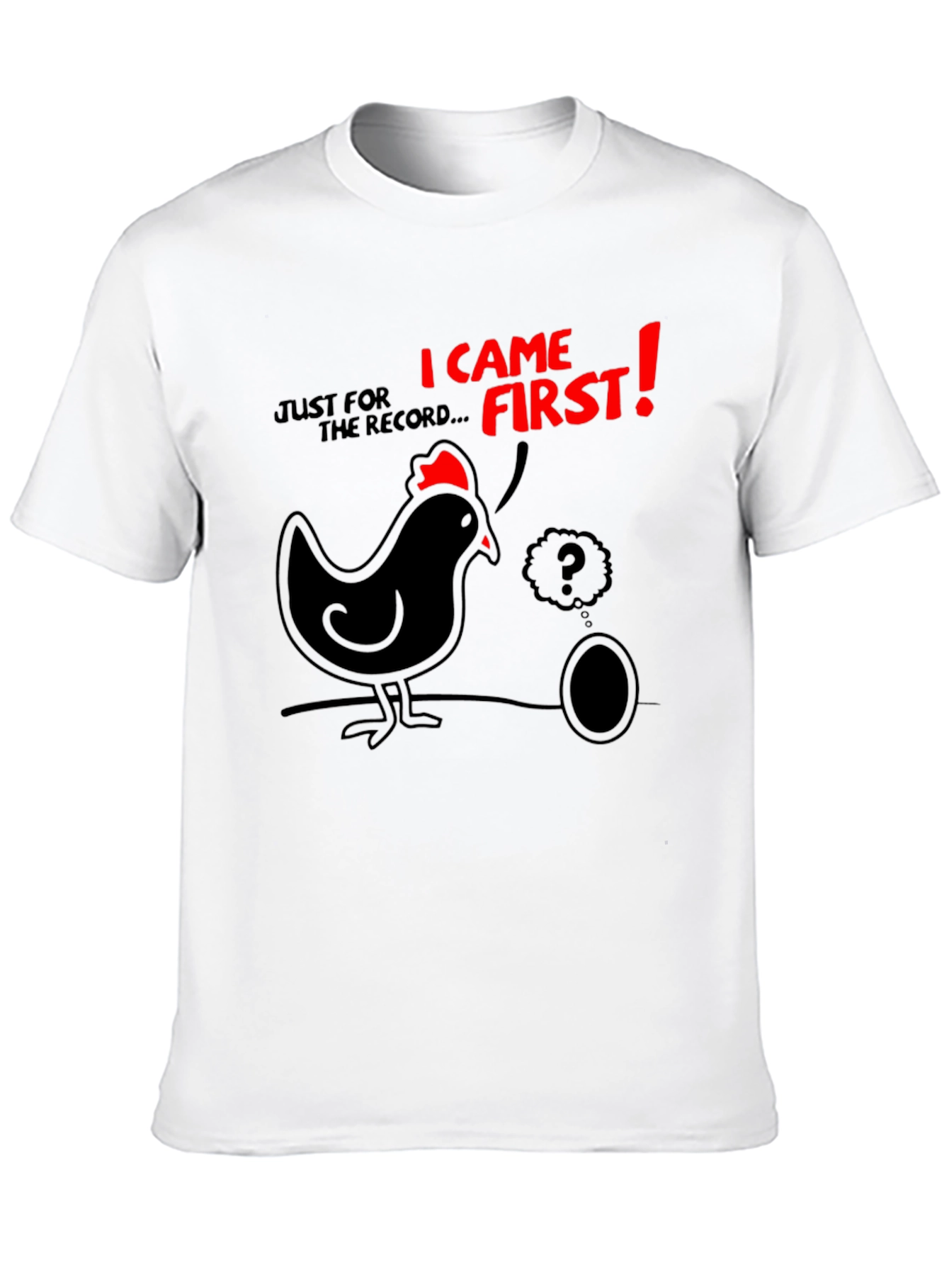 Funny Chicken & Egg T-Shirt - Who Came First?