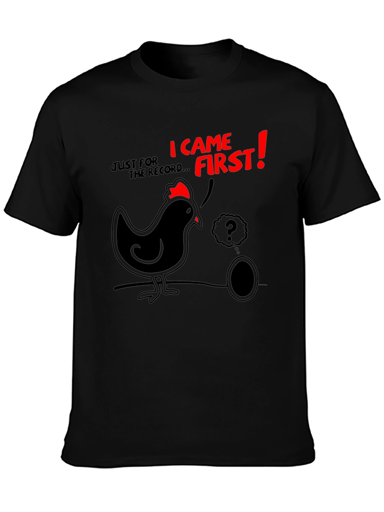 Funny Chicken & Egg T-Shirt - Who Came First?