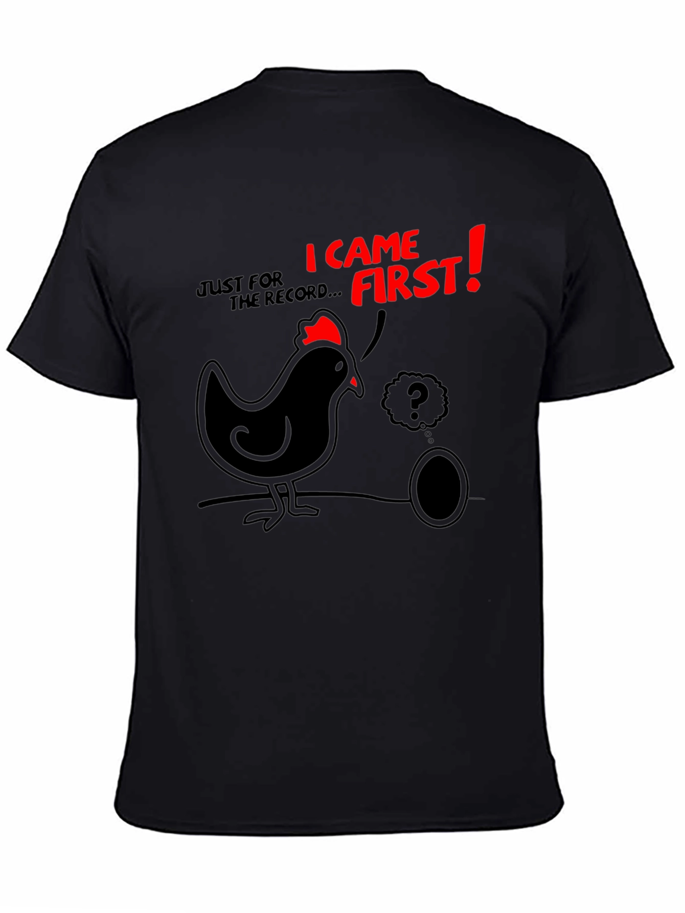 Funny Chicken & Egg T-Shirt - Who Came First?