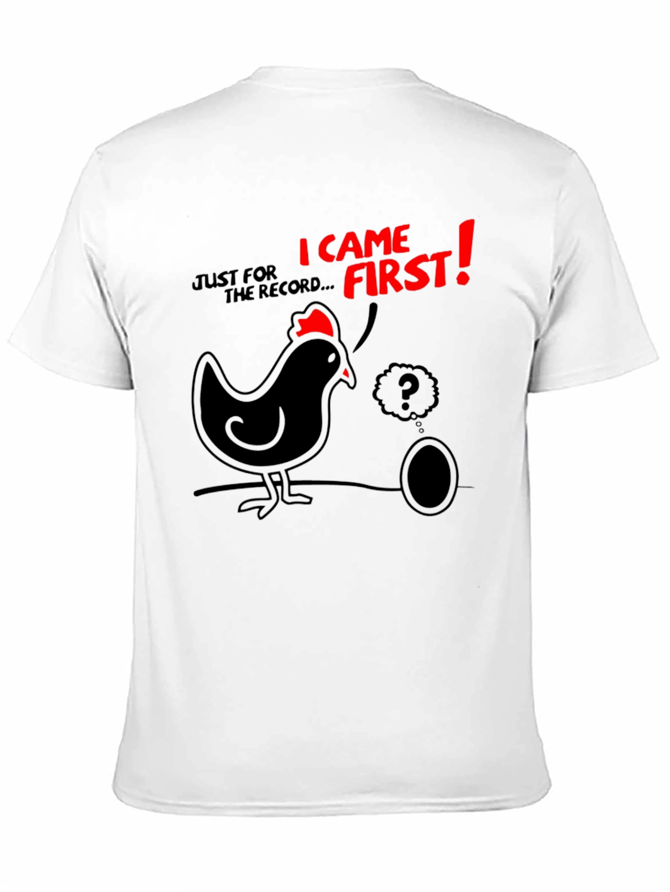 Funny Chicken & Egg T-Shirt - Who Came First?
