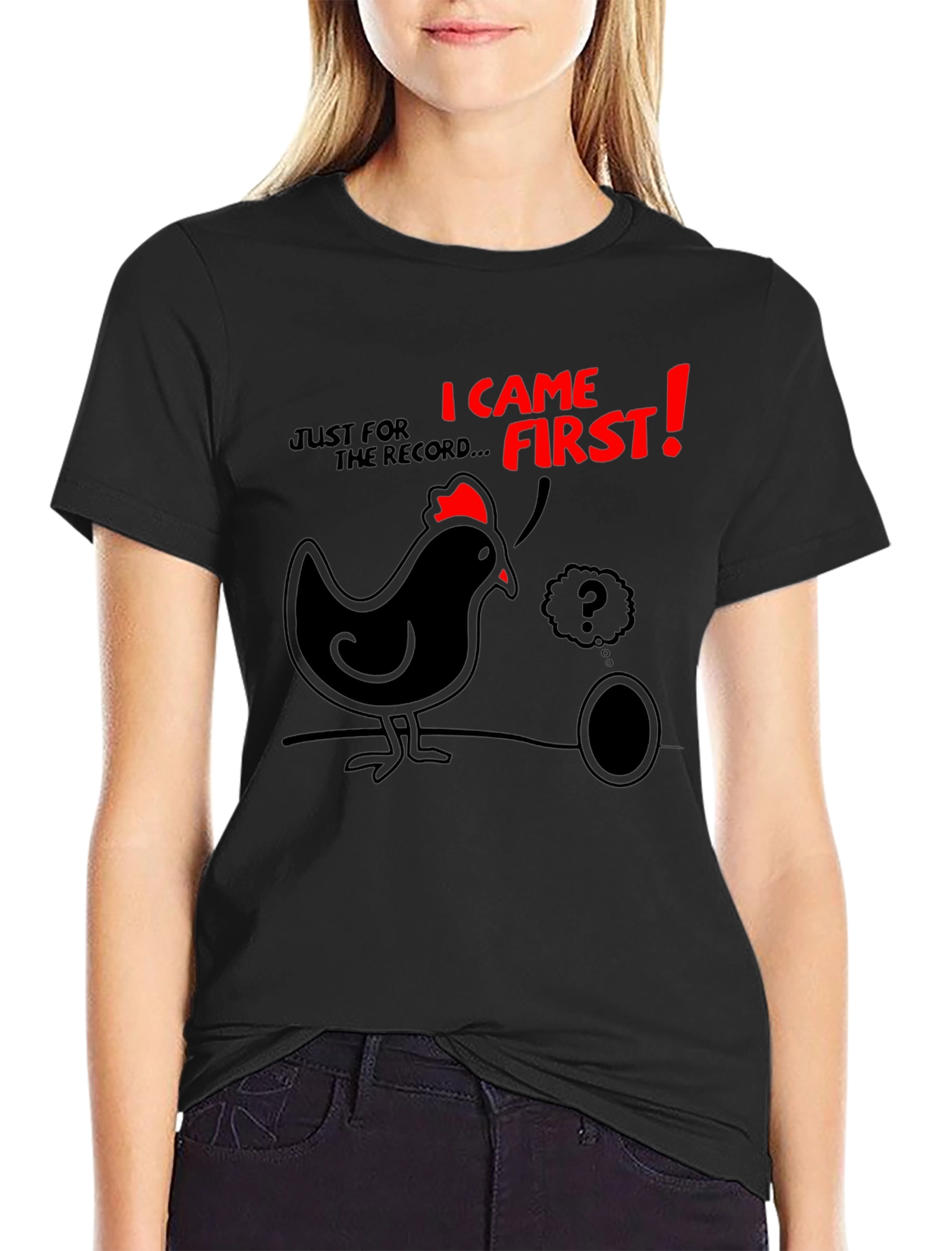 Funny Chicken & Egg T-Shirt - Who Came First?