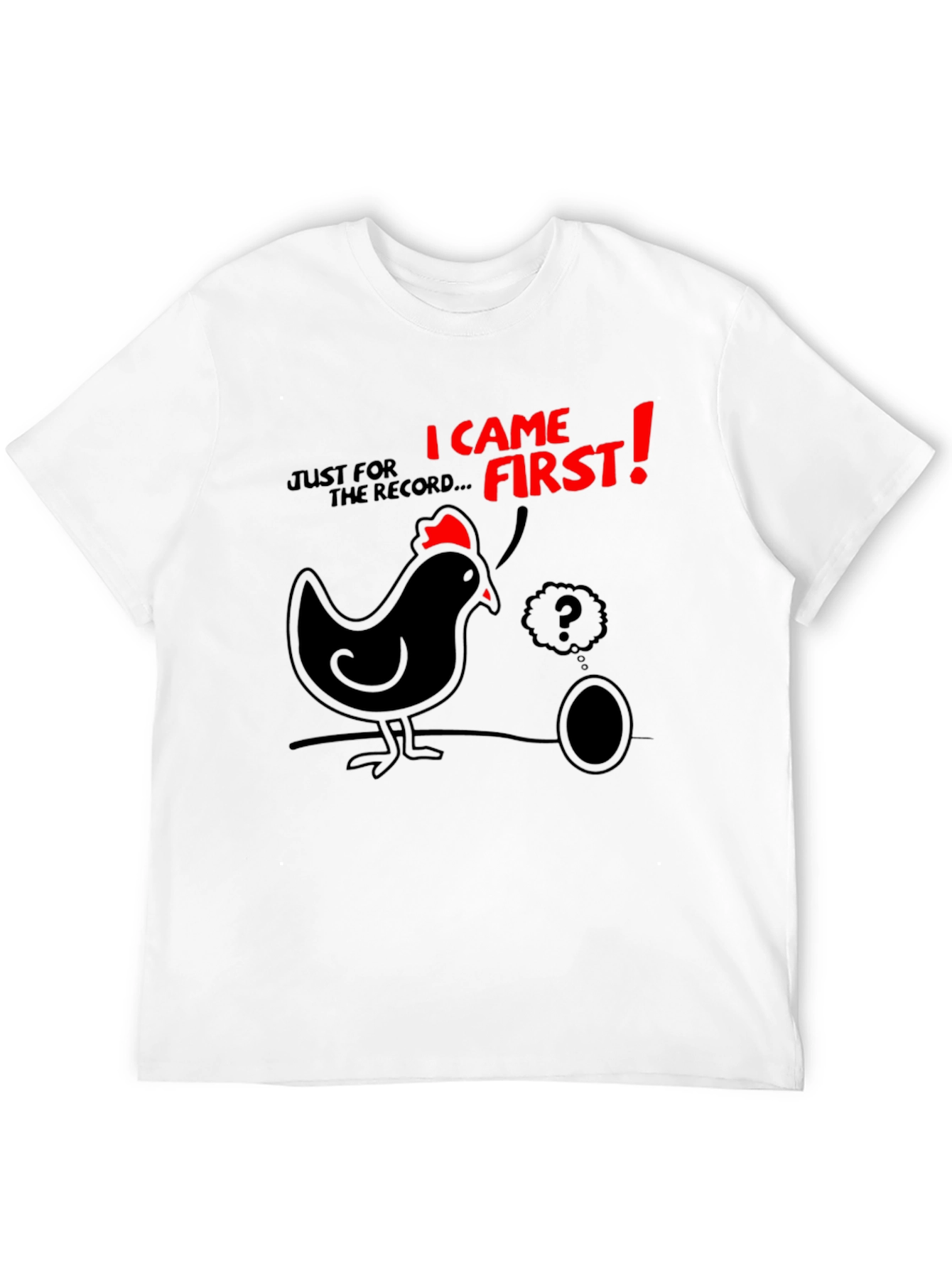 Funny Chicken & Egg T-Shirt - Who Came First?