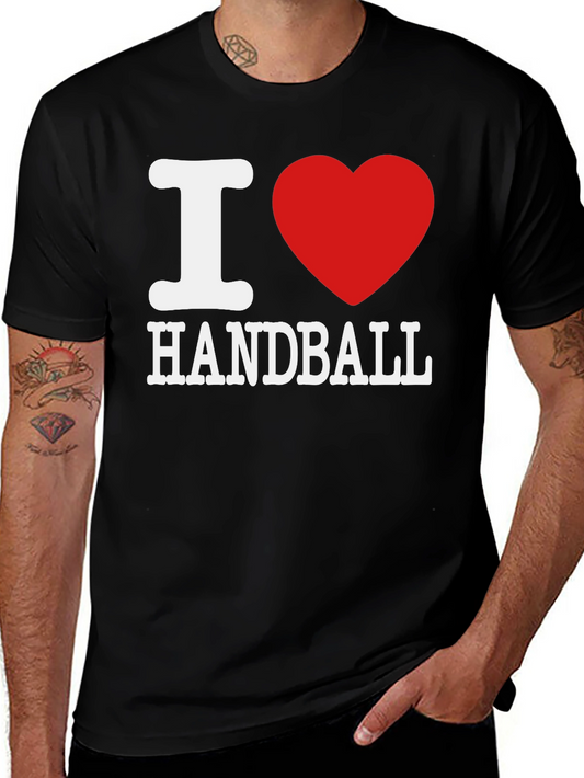 I Love Handball T-Shirt - Graphic Tee for Handball Fans