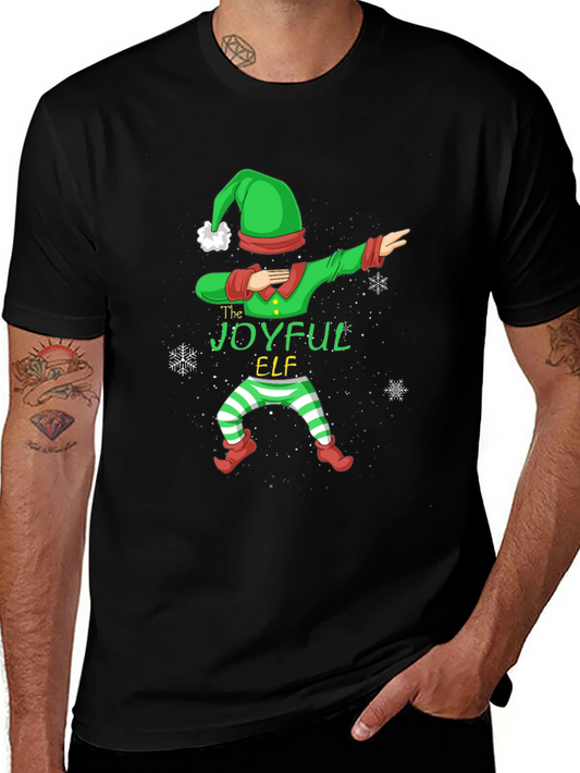 Joyful Elf Dabbing Christmas T-Shirt
