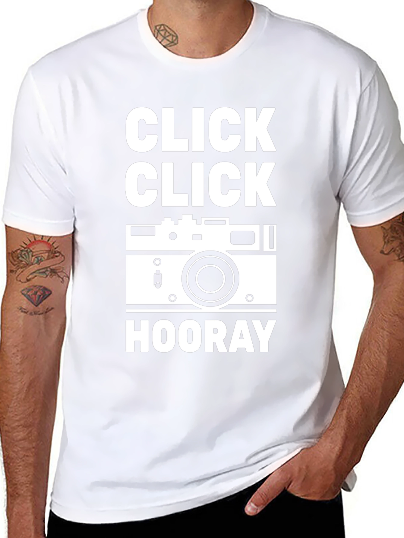 Click Click Hooray Camera Graphic T-Shirt