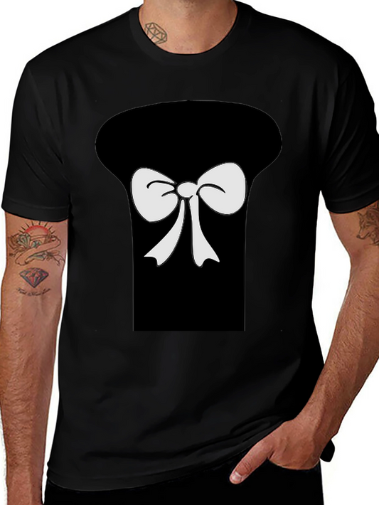 Bow Tie Graphic Tee - Classic Black