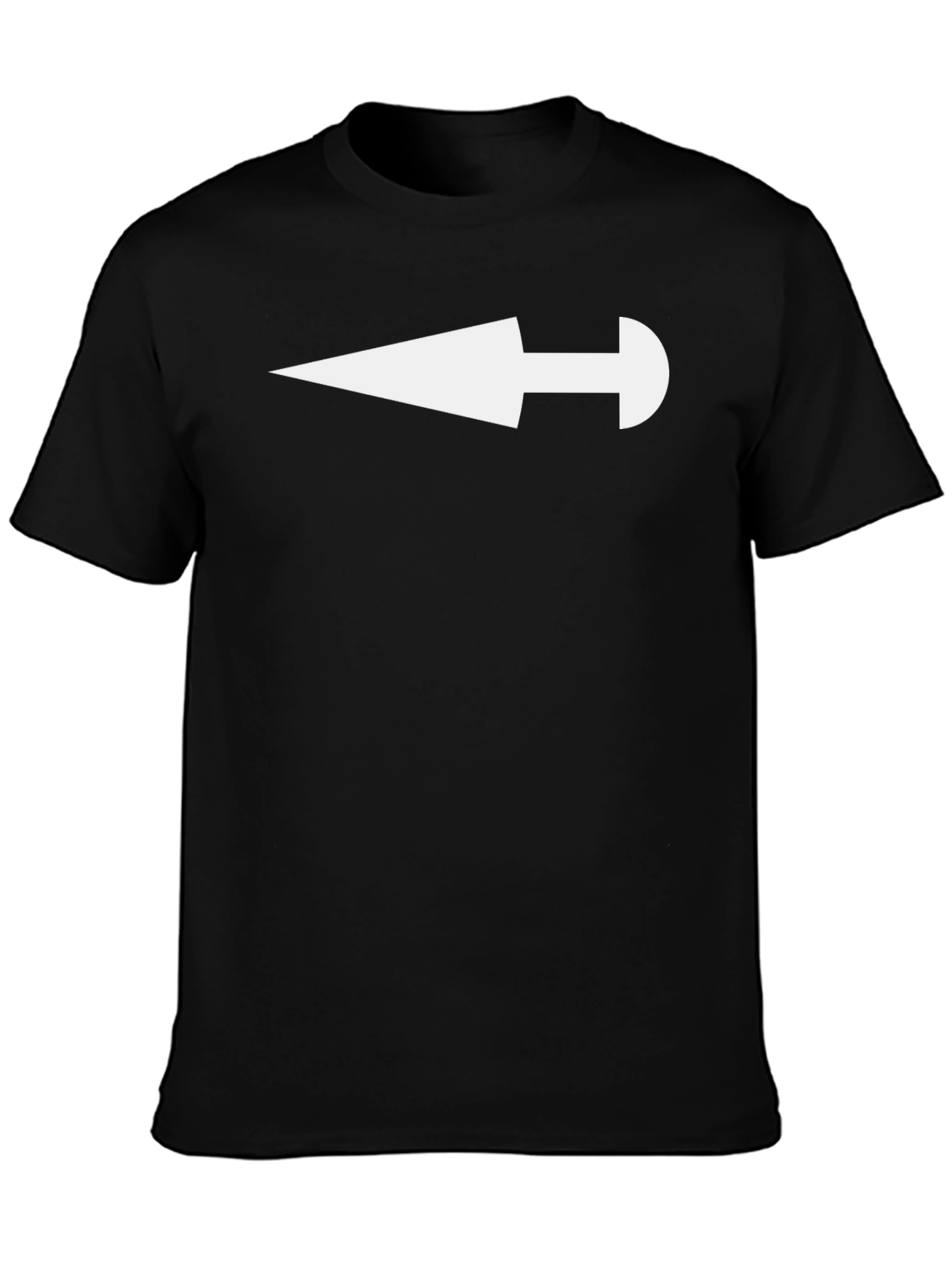 Arrow Graphic Black T-Shirt - Bold Statement Tee