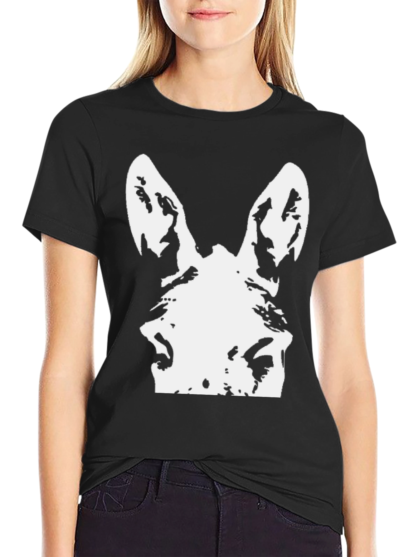 Donkey Graphic Tee - Black Casual T-Shirt