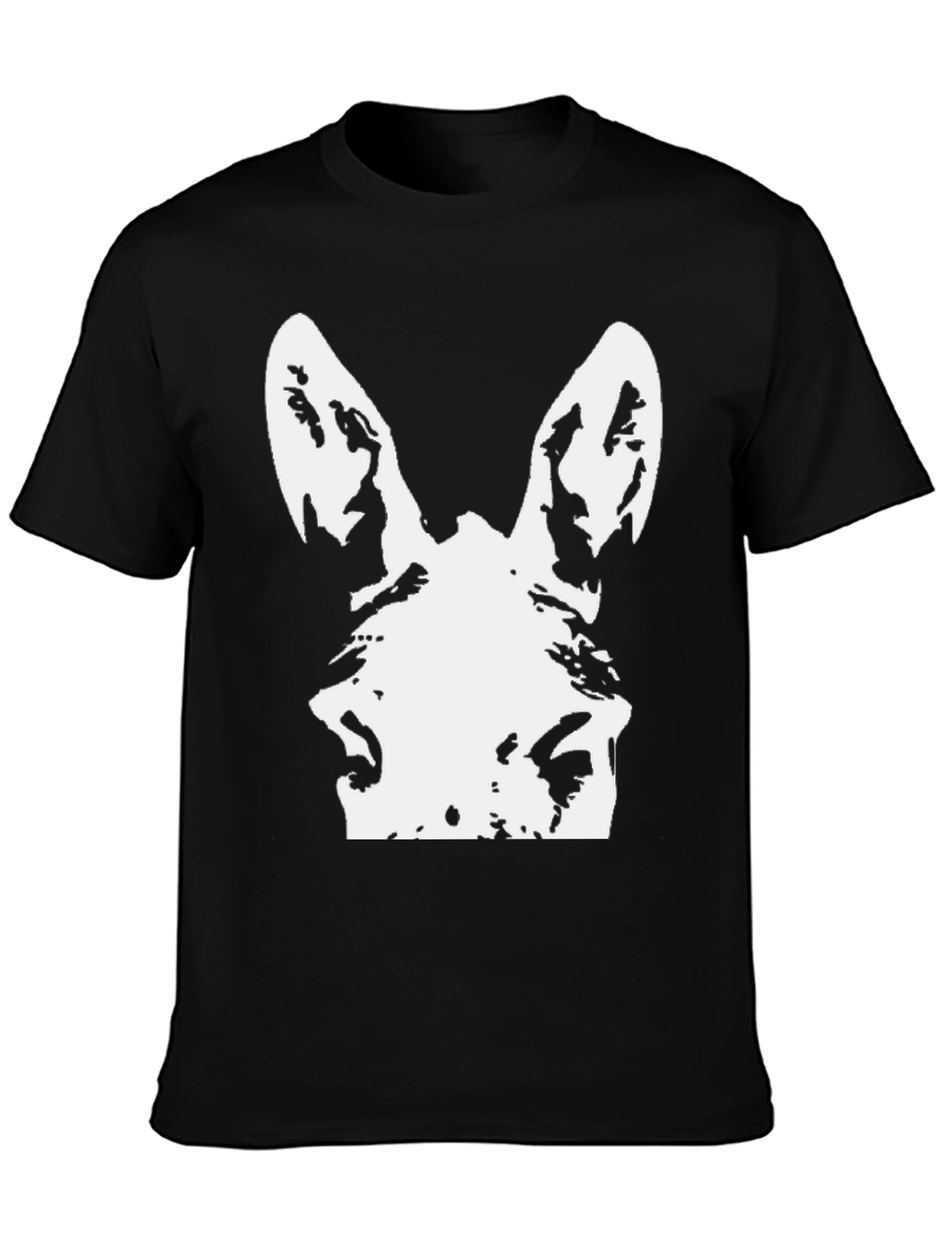 Donkey Graphic Tee - Black Casual T-Shirt