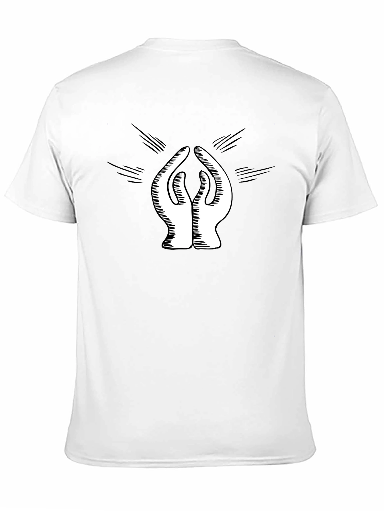 Modern Graphic Print Crew Neck T-Shirt