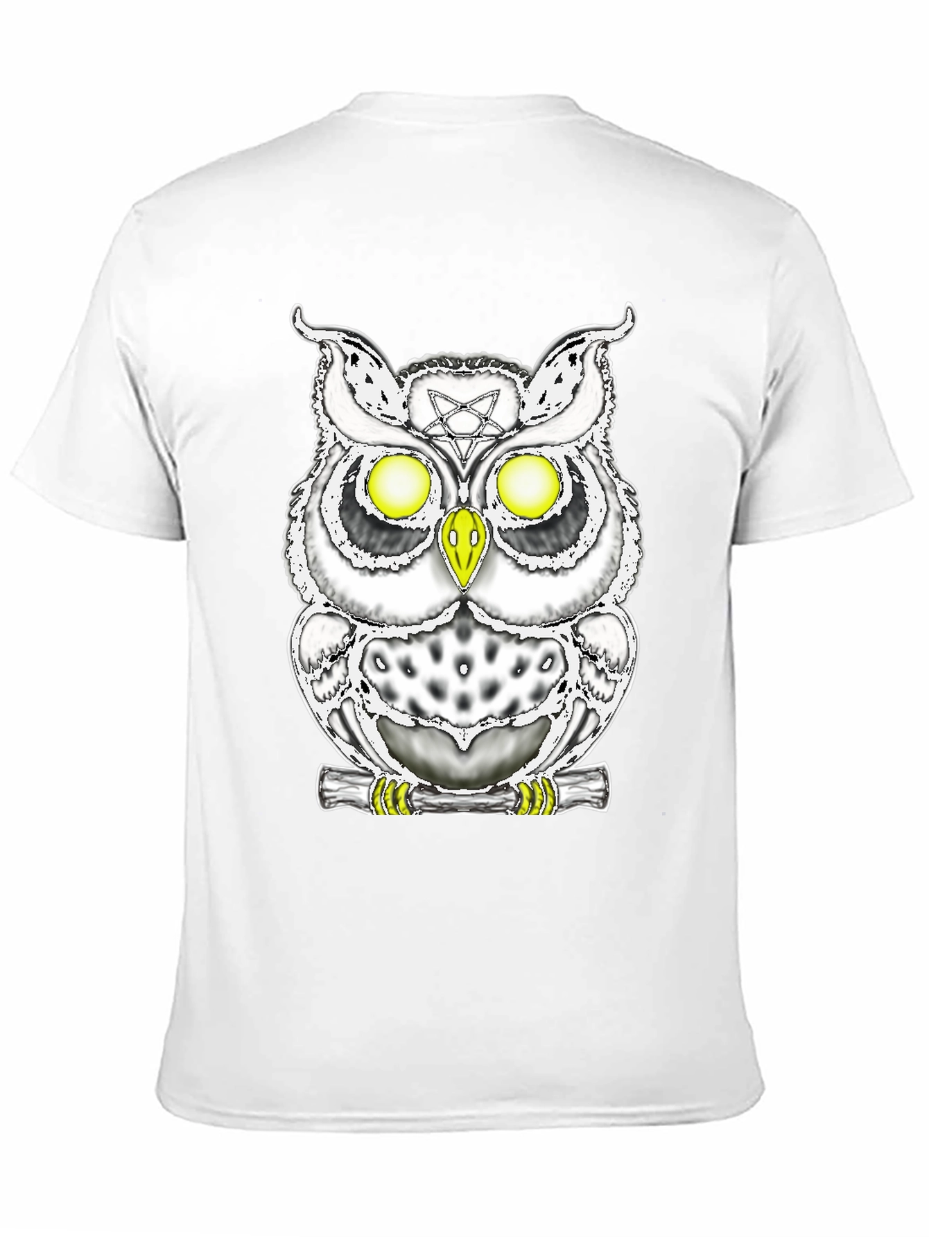 Mystic Owl Graphic Tee - Gothic Style