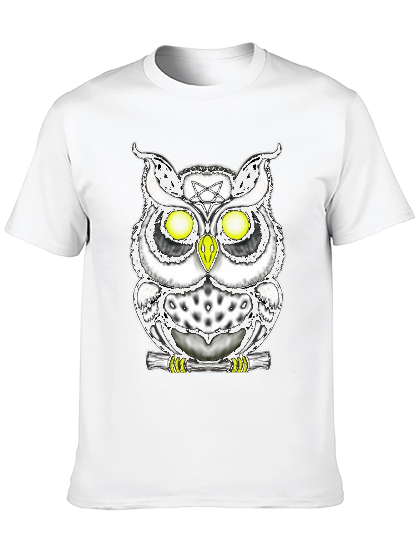 Mystic Owl Graphic Tee - Gothic Style