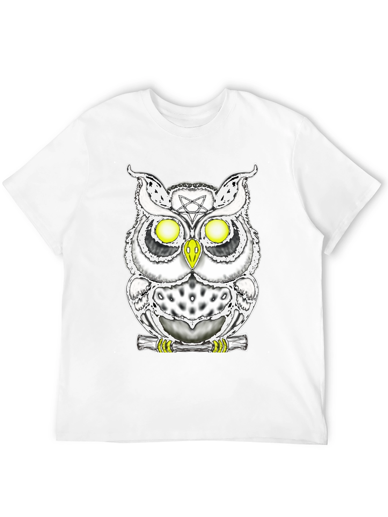 Mystic Owl Graphic Tee - Gothic Style