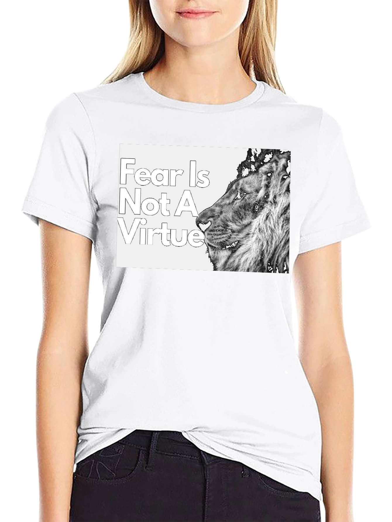 Fear is Not a Virtue Lion T-Shirt