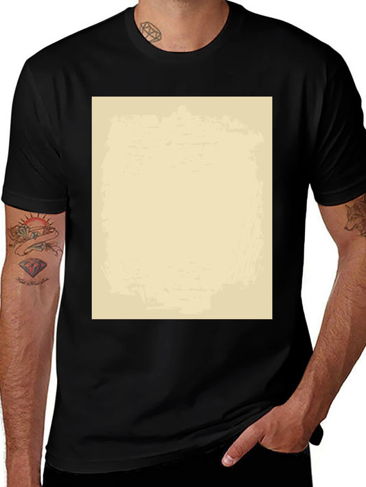 Black Graphic T-Shirt - Beige Design