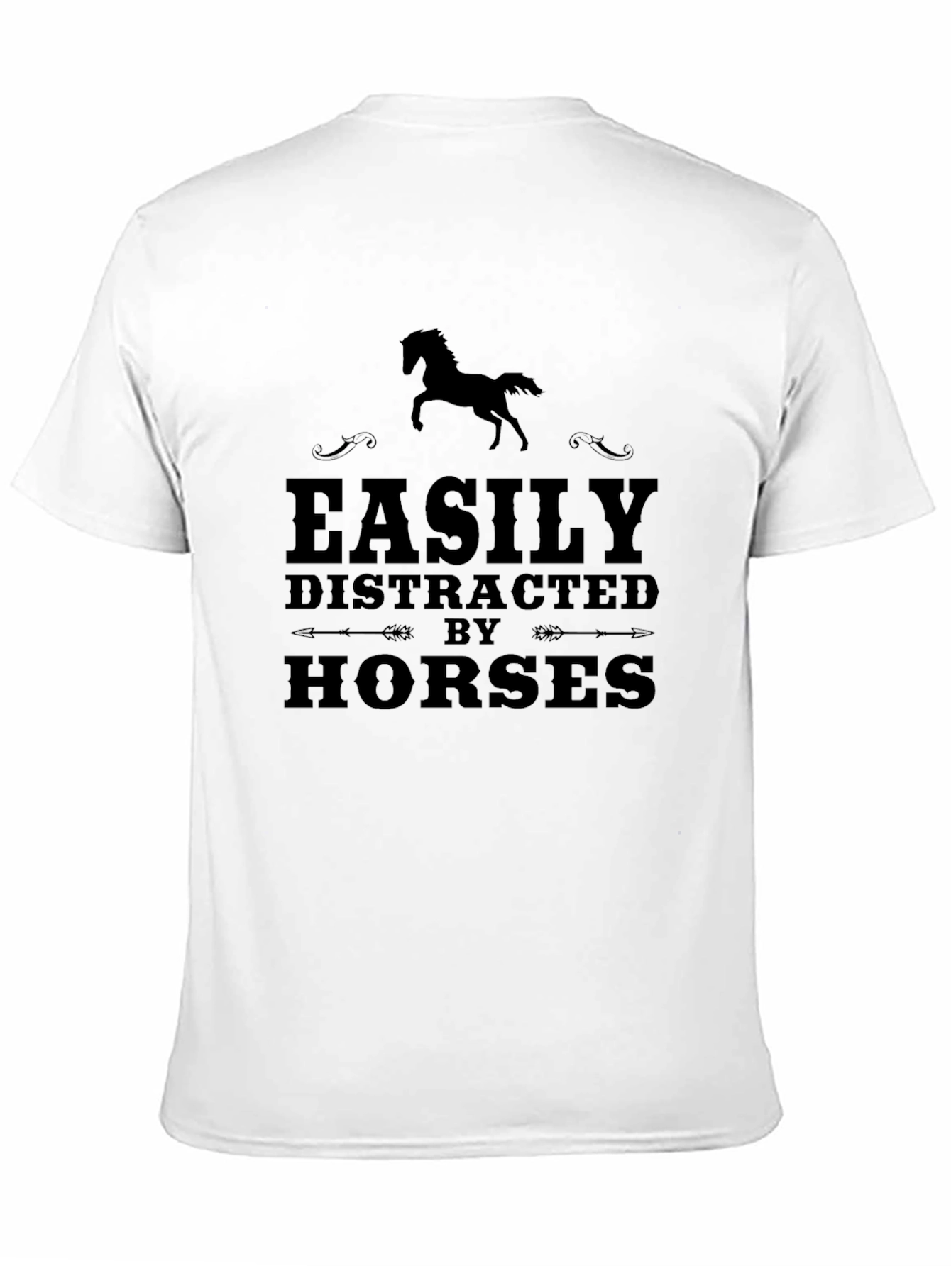 Easily Distracted by Horses Graphic T-Shirt