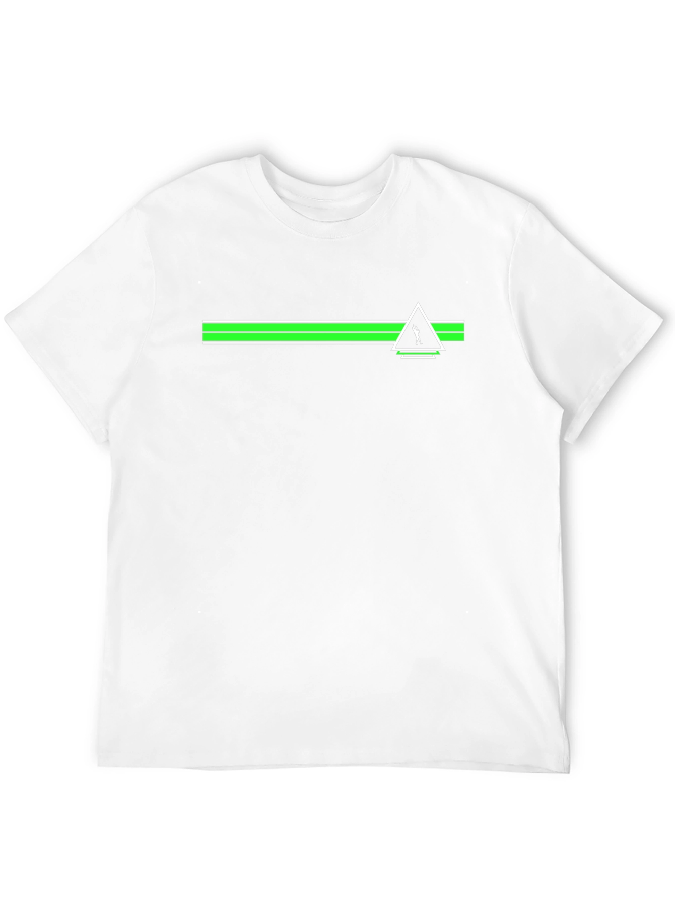 Retro Graphic Tee - Black with Green Accent
