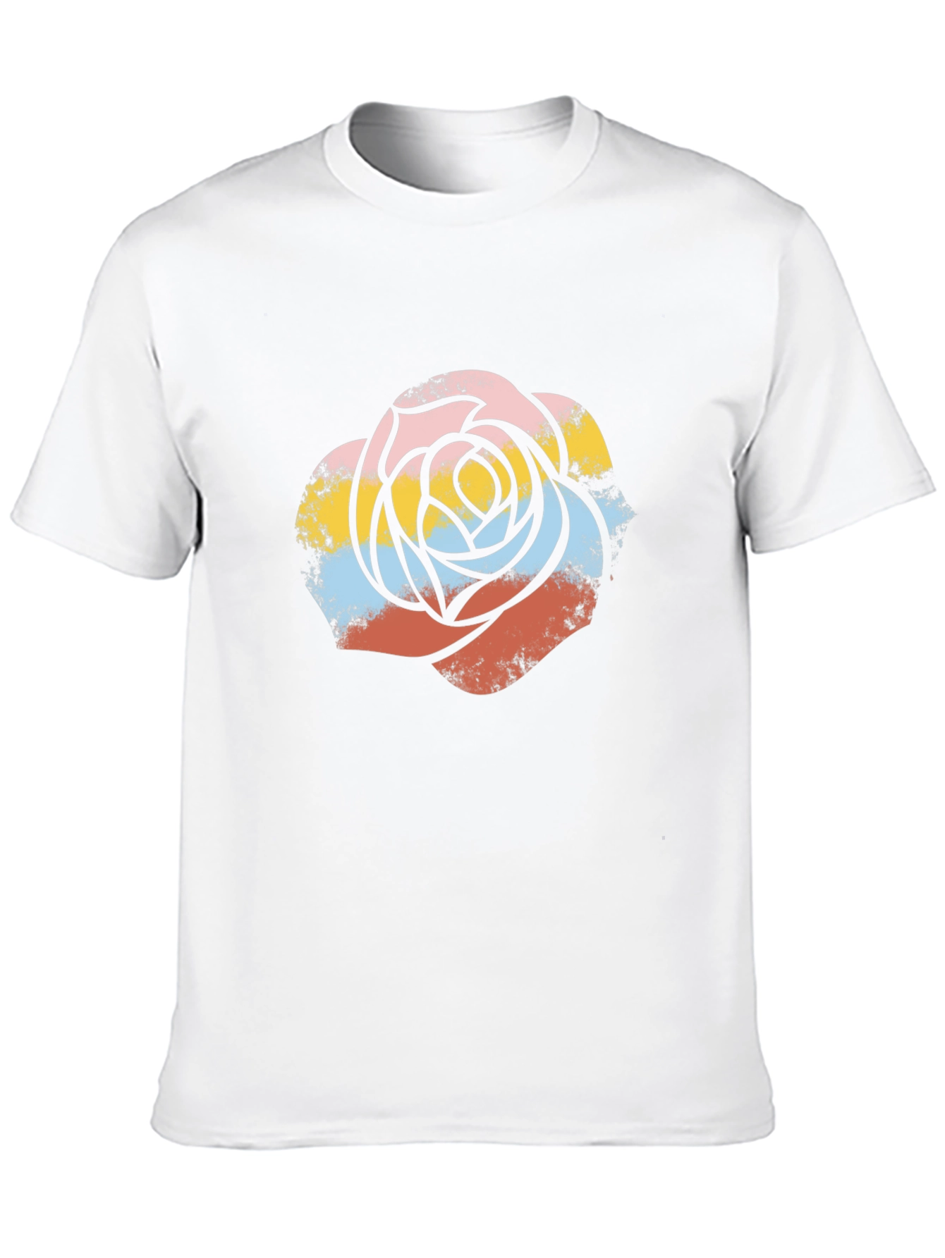 Retro Rose Graphic Tee - Stylish Casual Wear
