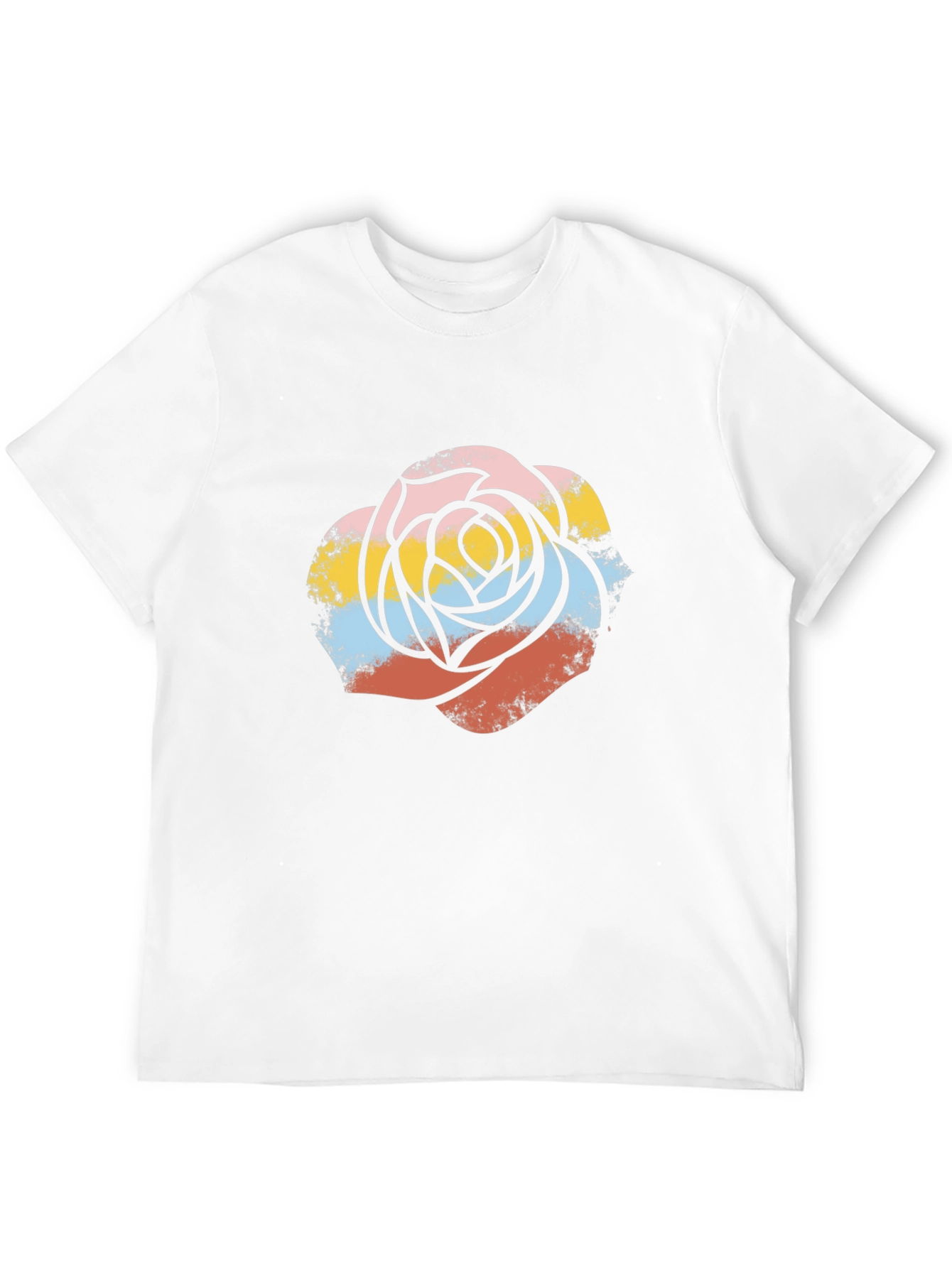 Retro Rose Graphic Tee - Stylish Casual Wear