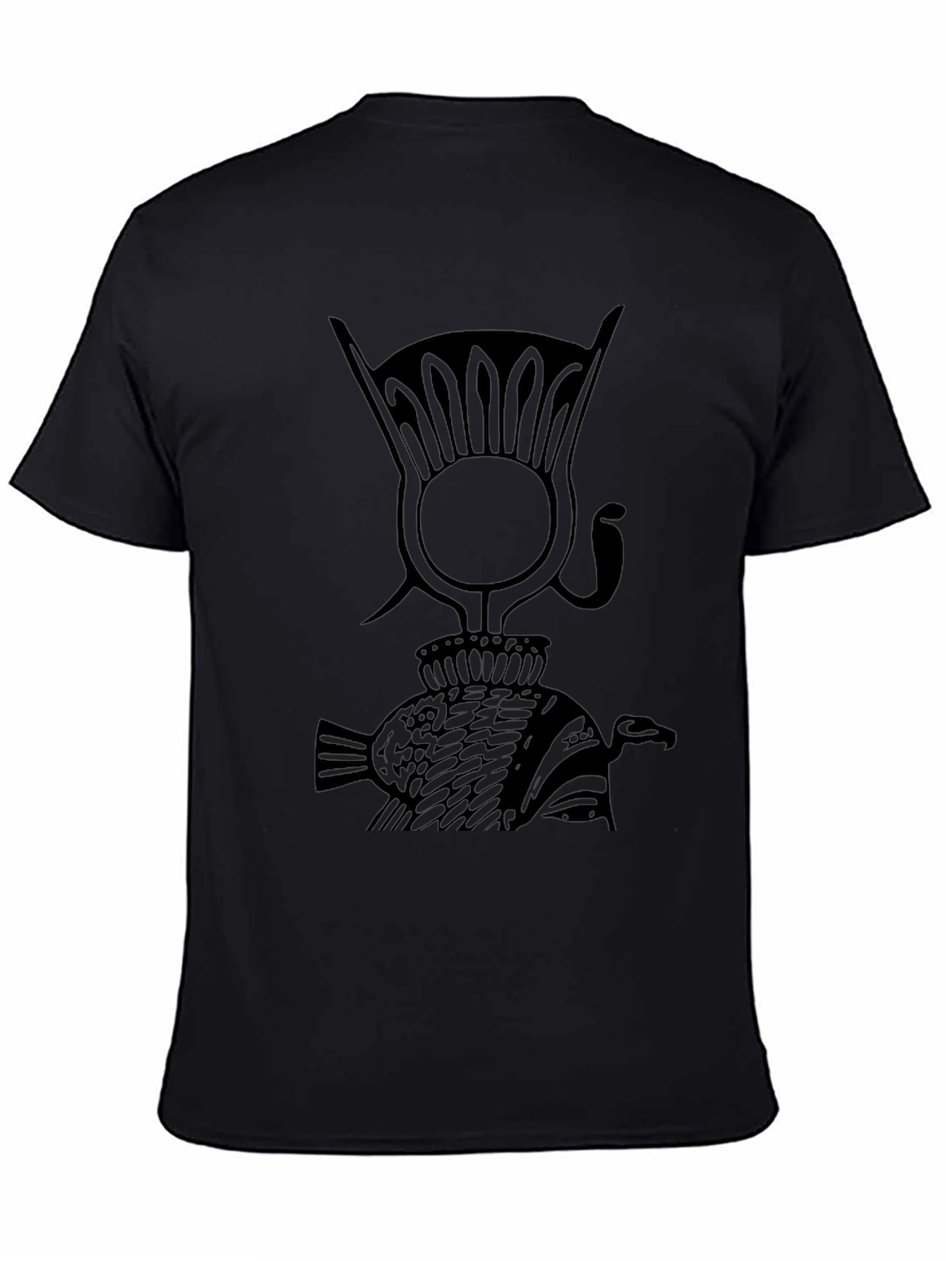 Egyptian Hieroglyph Black T-Shirt
