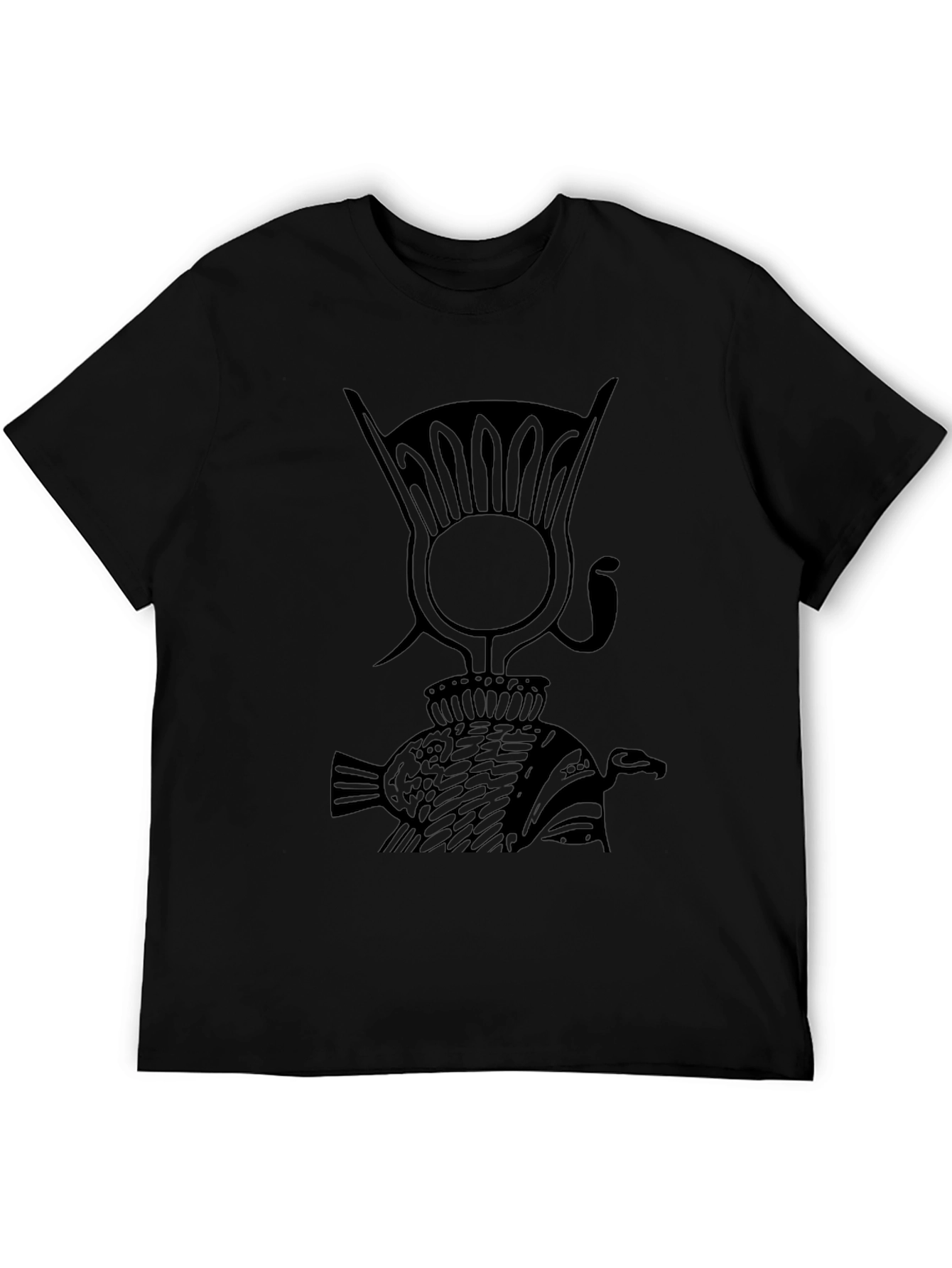 Egyptian Hieroglyph Black T-Shirt