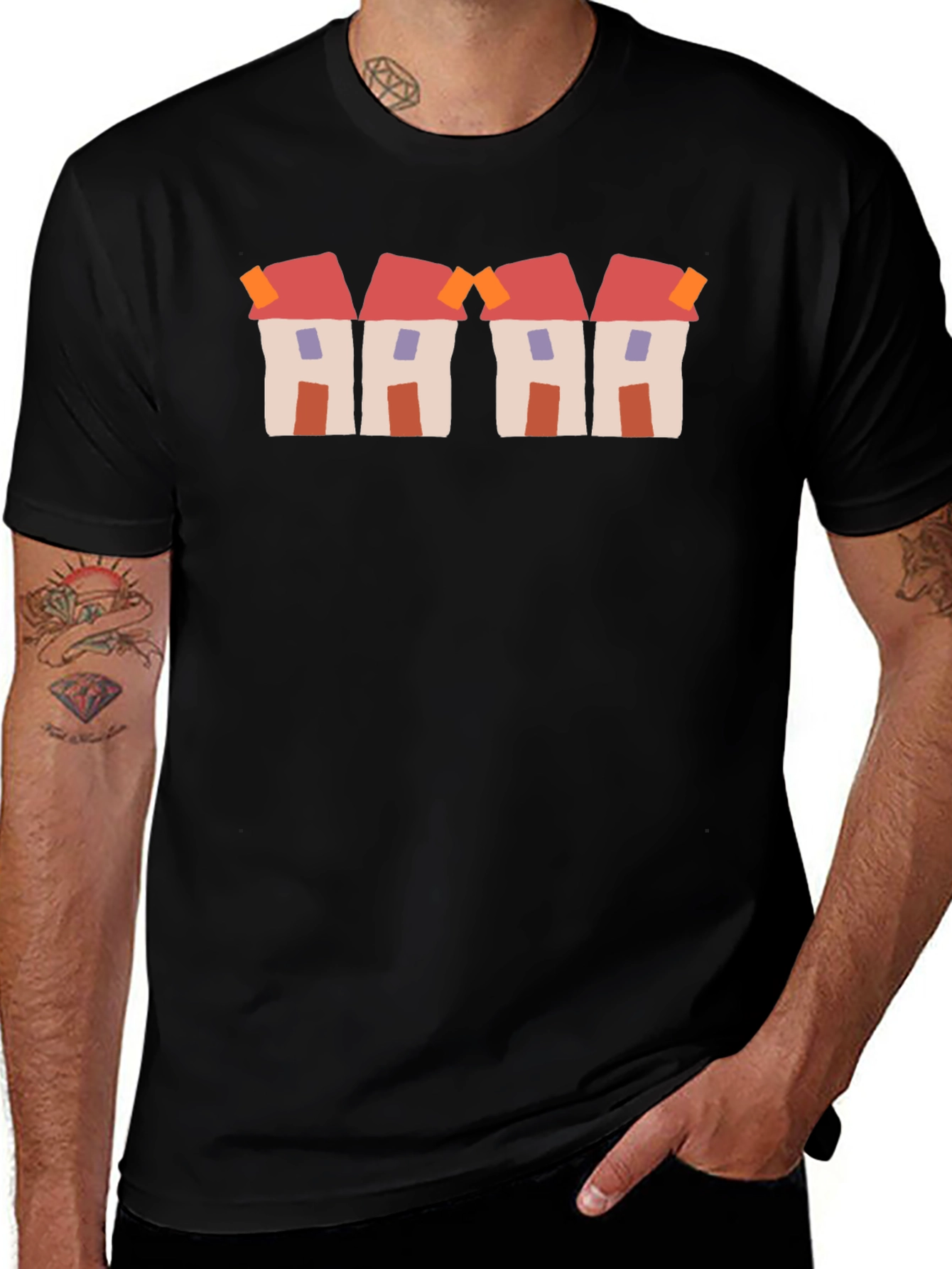Fun House Graphic Tee - Unique Streetwear